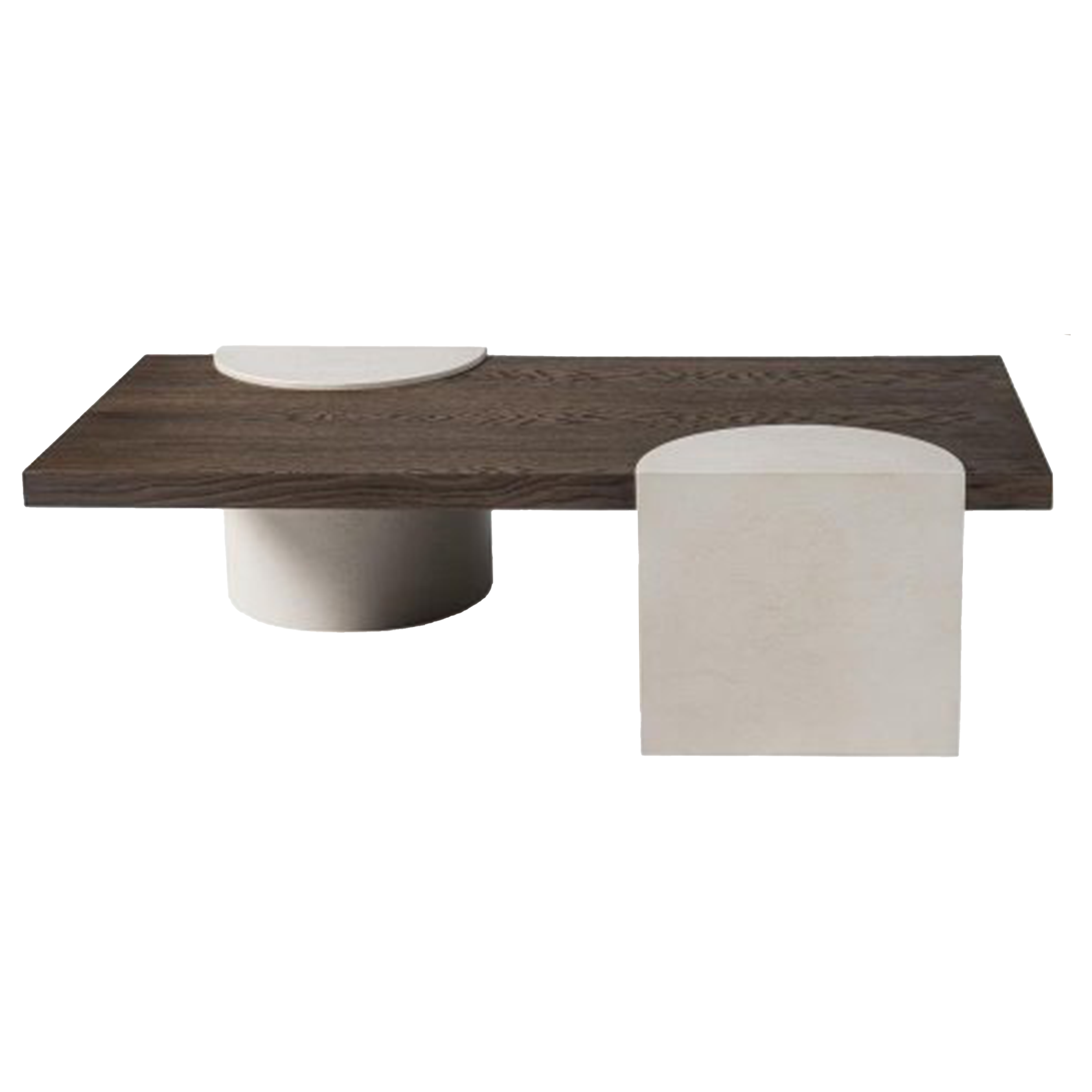 Valnott-Kapadokya Betonart Meşe Orta Sehpa-Orta Sehpa-1-Milagron.com