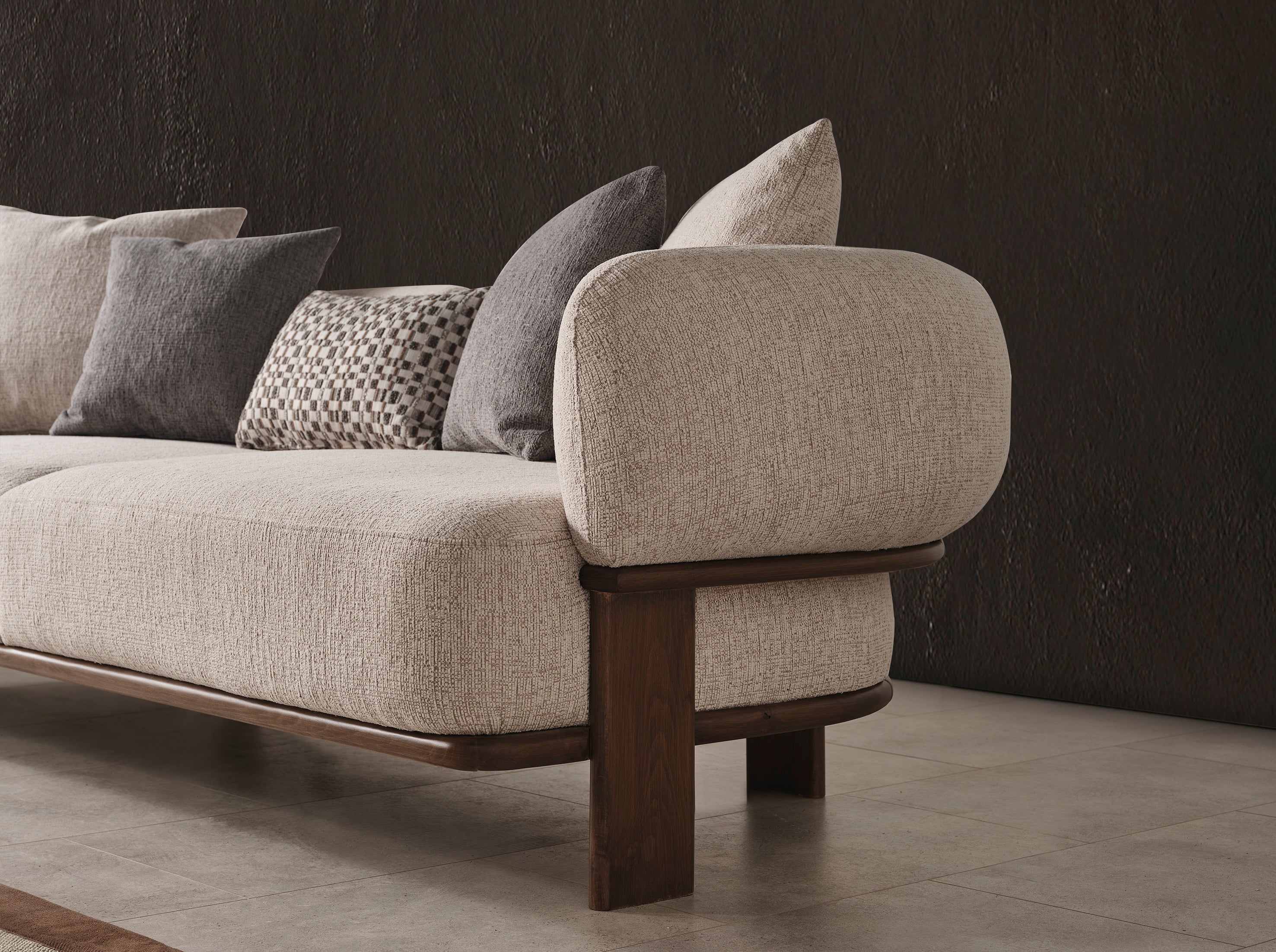 Valnott-Klara 3'lü Koltuk-Koltuk & Berjer-6-Milagron.com