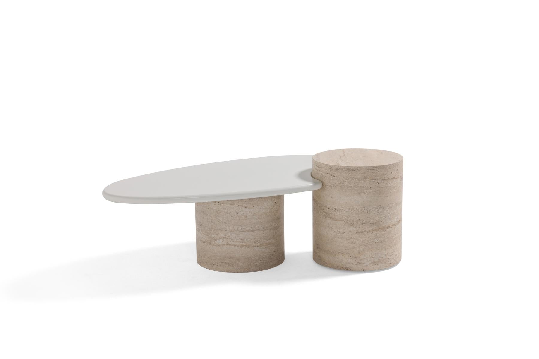 Valnott-Milano Traverten Mdf Lake Boyama Orta Sehpa-Orta Sehpa-1-Milagron.com