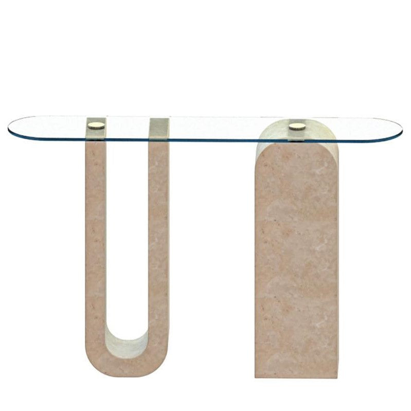 Valnott-Petra Traverten Dresuar-Dresuar & Konsol-1-Milagron.com