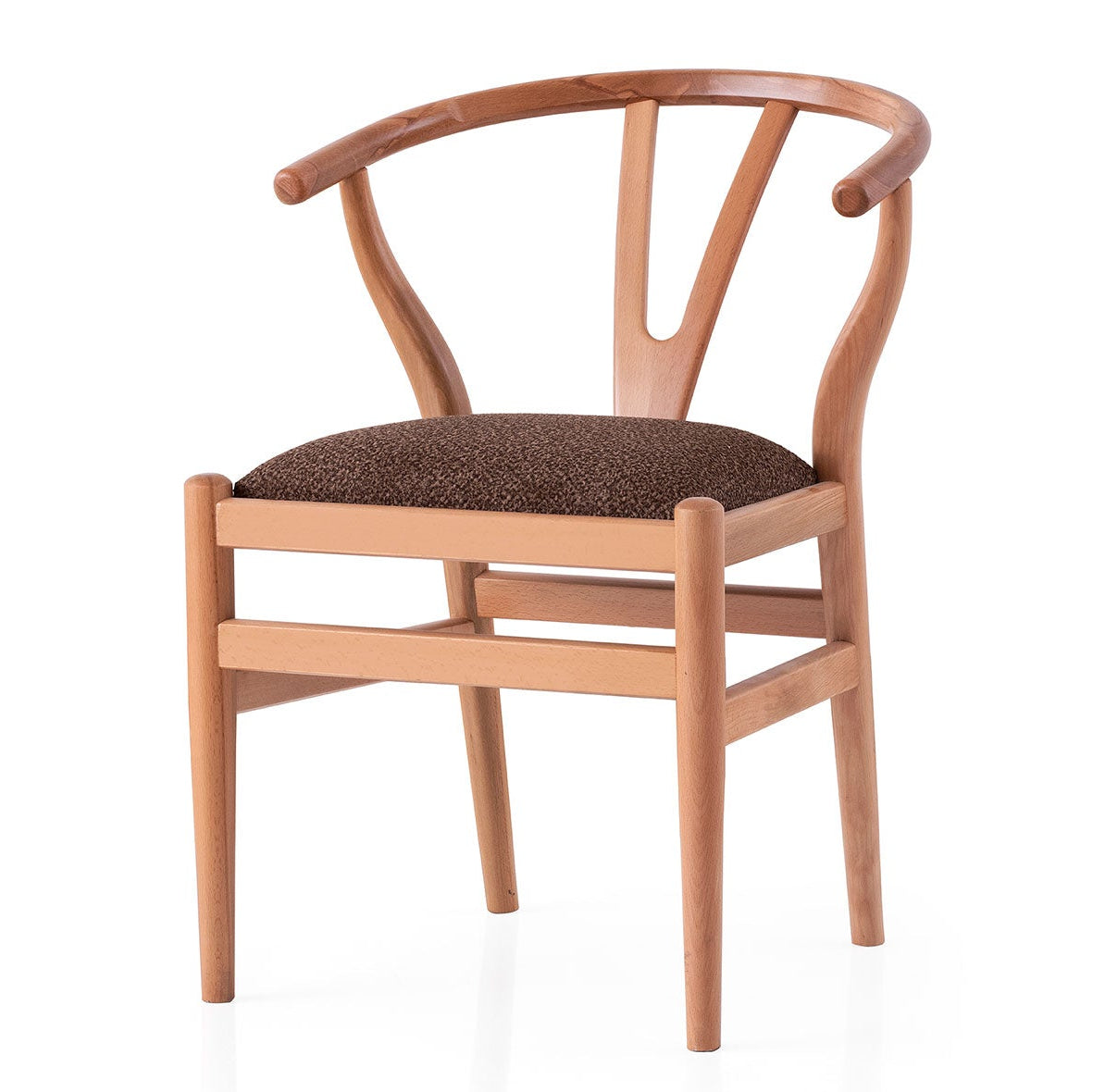 Valnott-Wishbone Kumaşlı Sandalye-Sandalye-3-Milagron.com