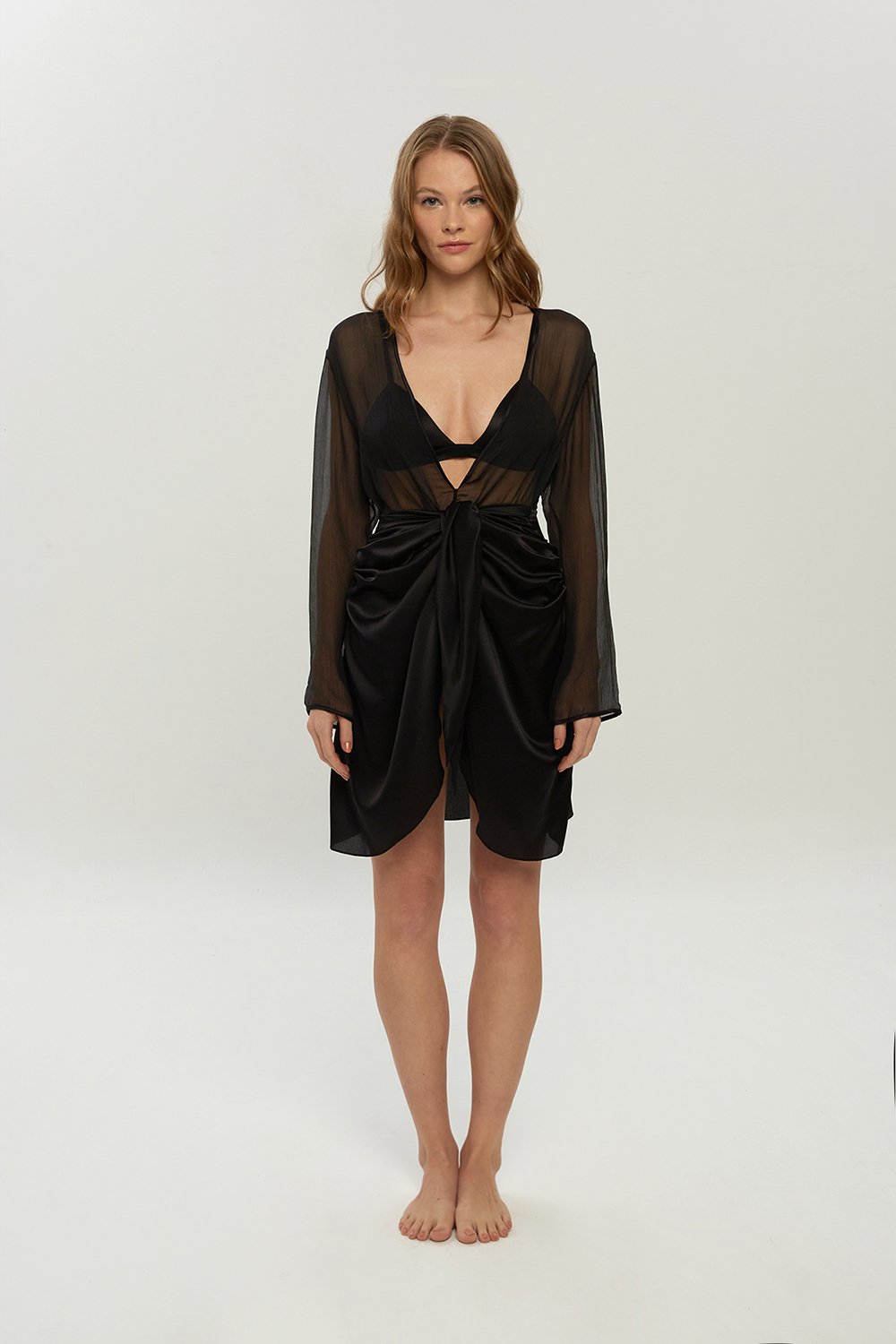 Valnue Lingerie-Harmonia İpek Sabahlık-Sabahlık-3-Milagron.com