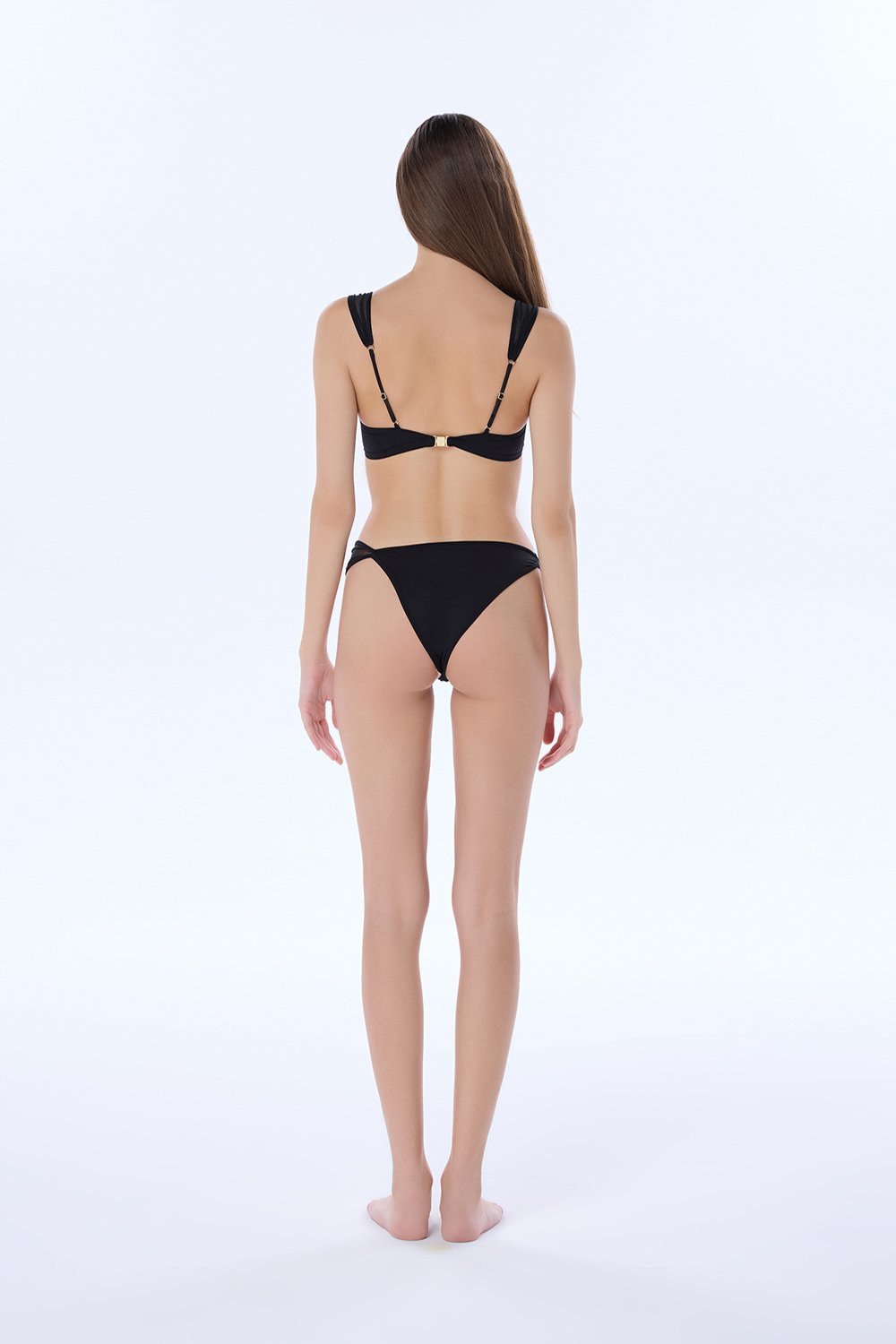 Valnue Lingerie-Jenna Siyah Tül Detaylı Balkonet Bikini Üstü-Bikini & Mayo-7-Milagron.com