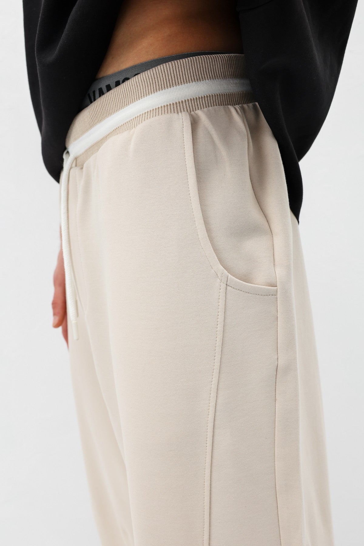 Bağcıklı Baggy Fit Eşofman Alt