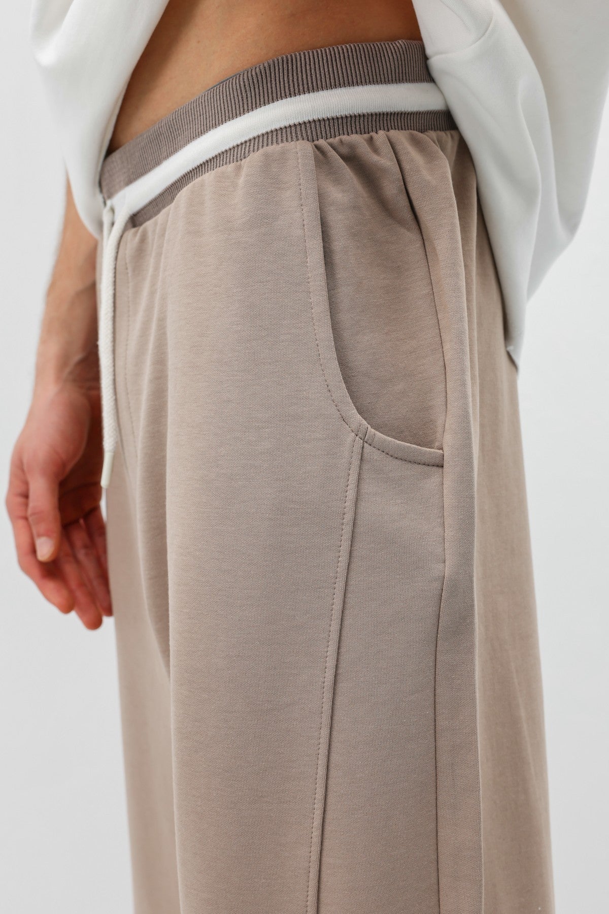 Bağcıklı Baggy Fit Eşofman Alt