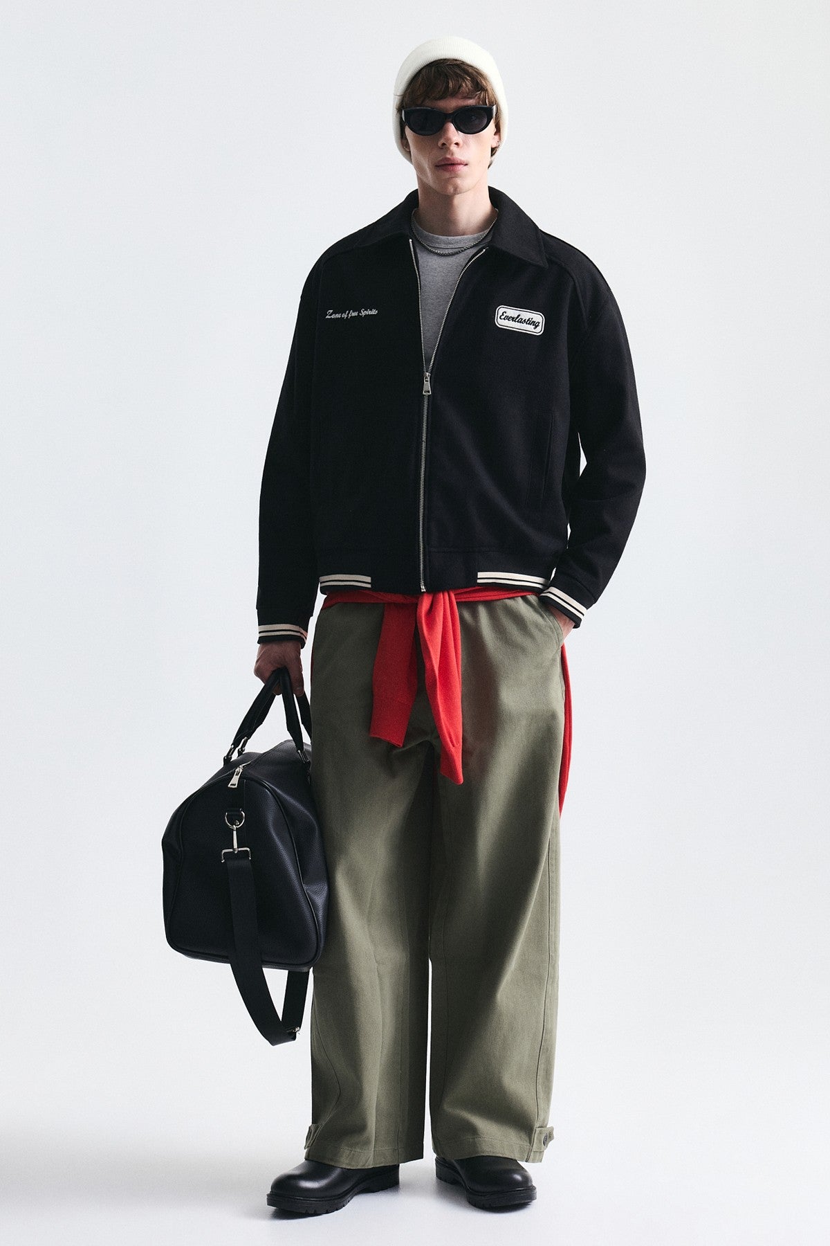 Boxy Fit Baskılı Mont