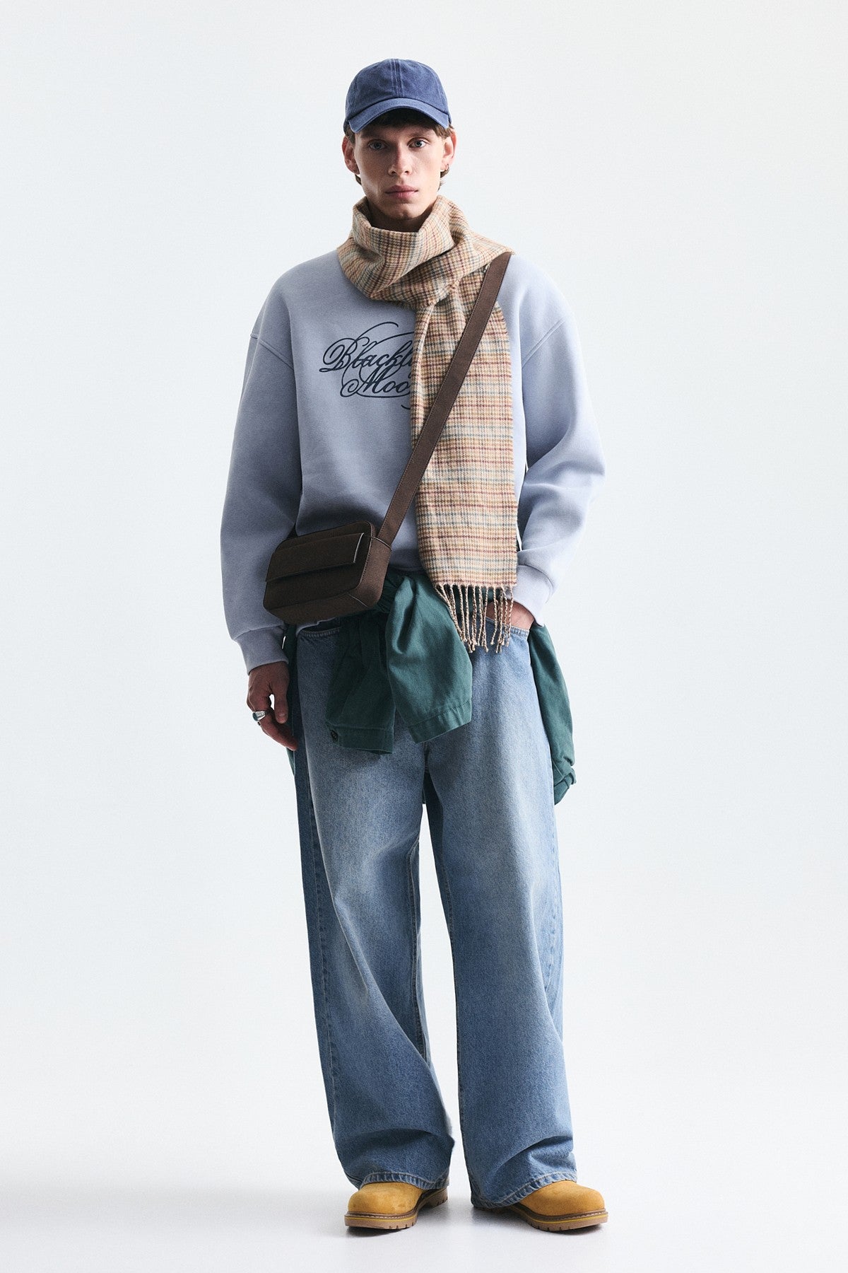 Boxy Fit Baskılı Sweatshirt
