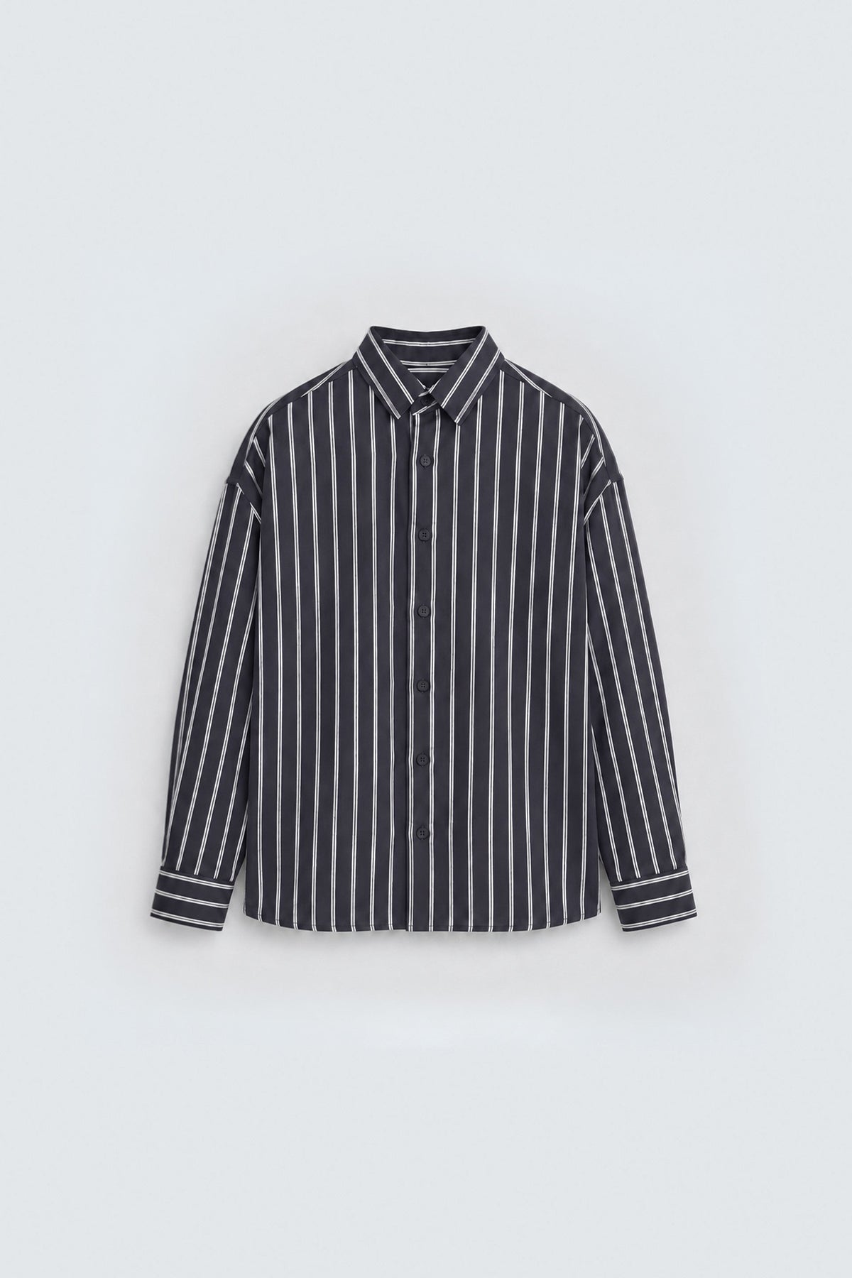 Çizgili Oversize Gömlek