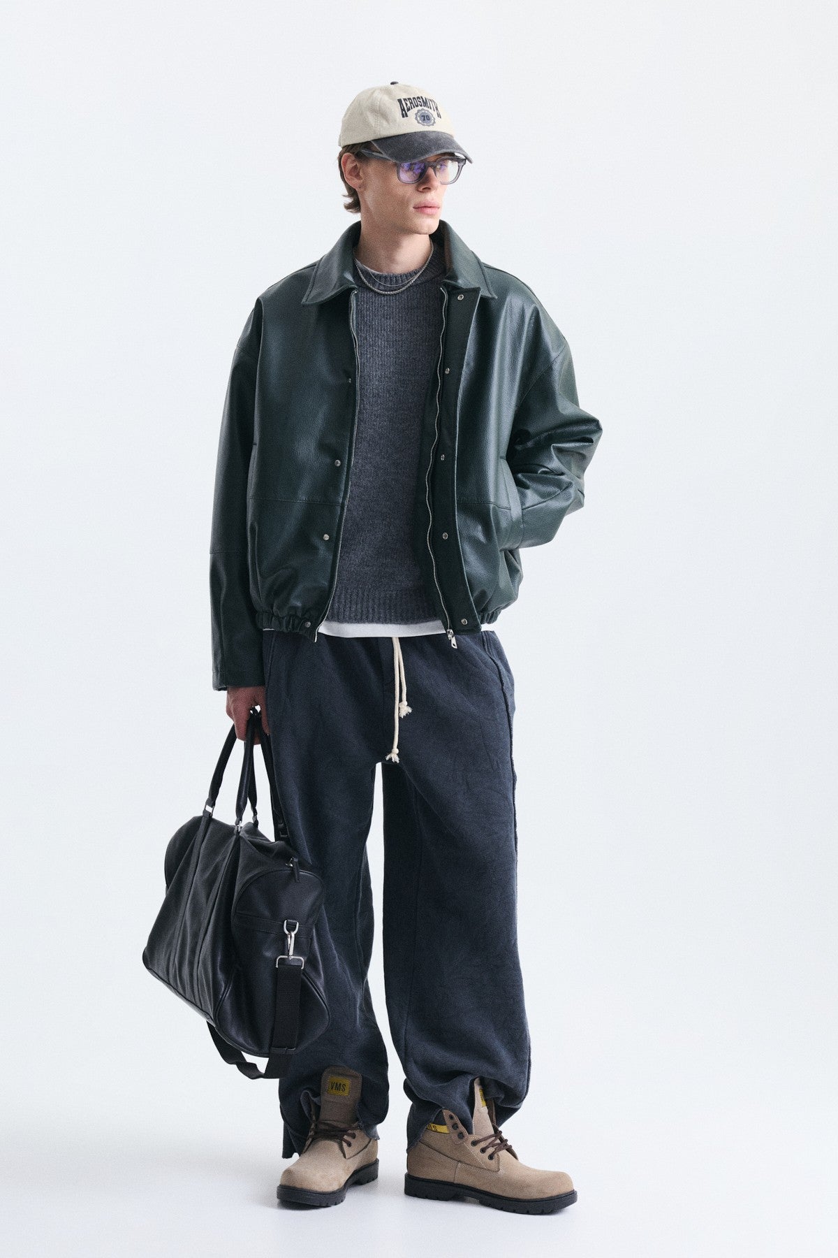 Super Baggy Şerit Detaylı Eşofman Altı