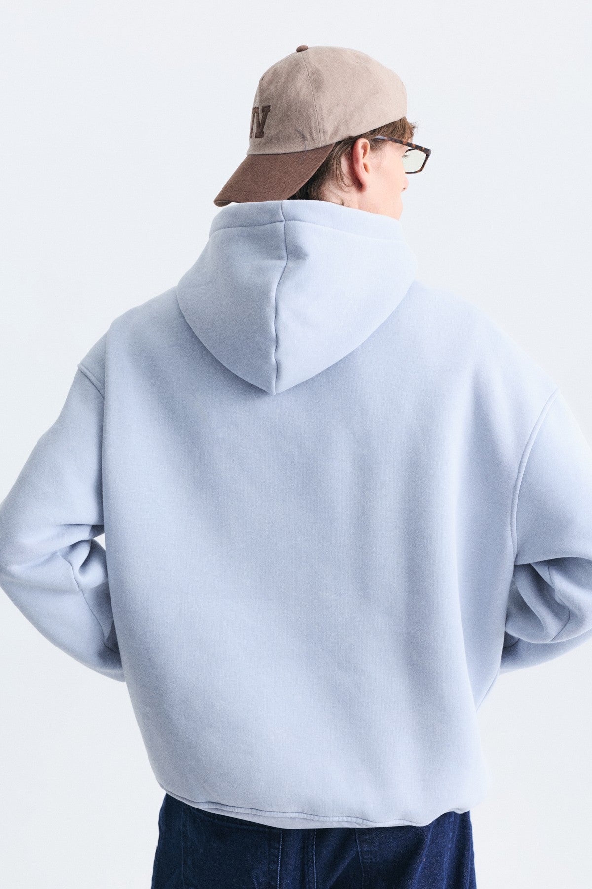 Nakışlı Oversize Kapüşonlu Sweatshirt