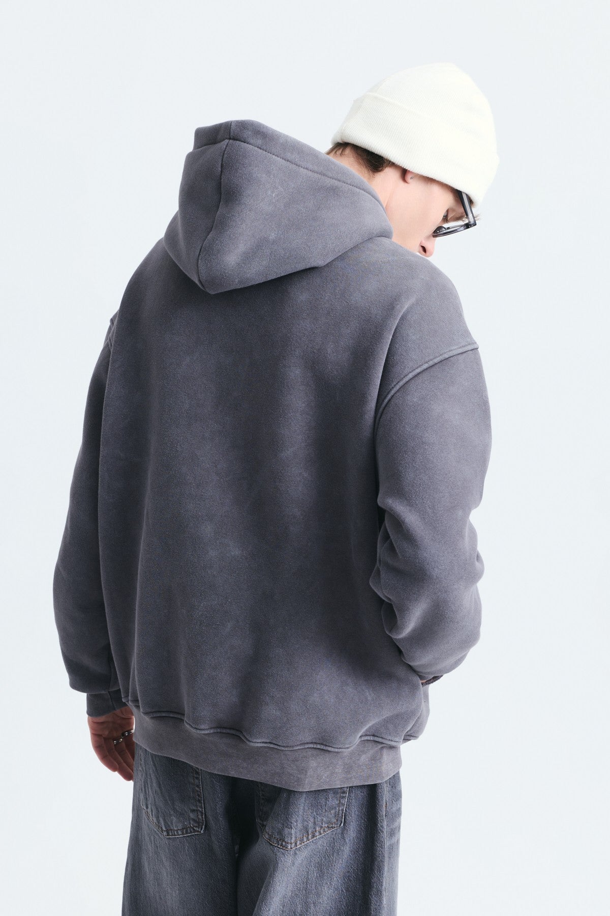 Numara Baskılı Oversize Sweatshirt