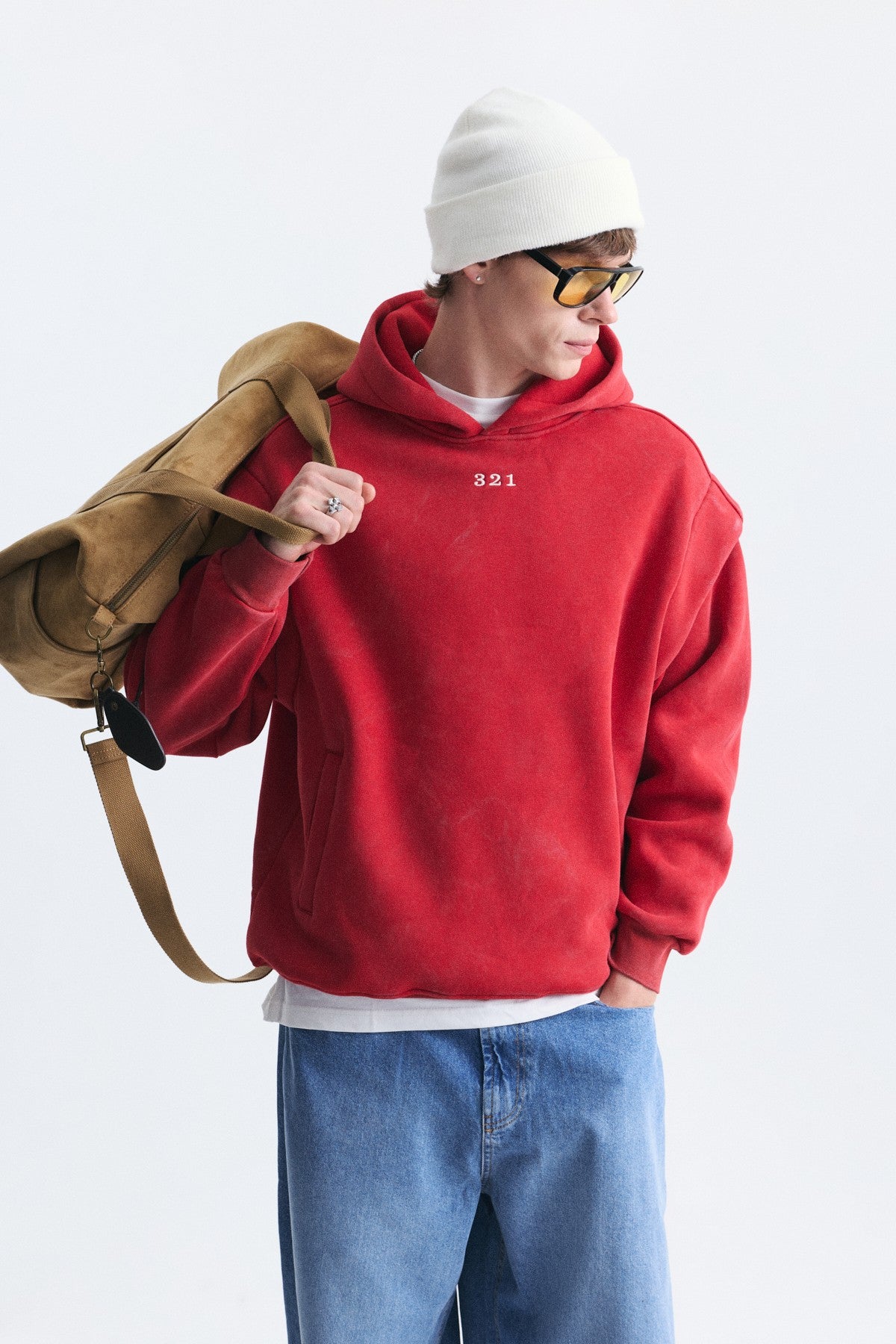 Oversize Yıkamalı Sweatshirt