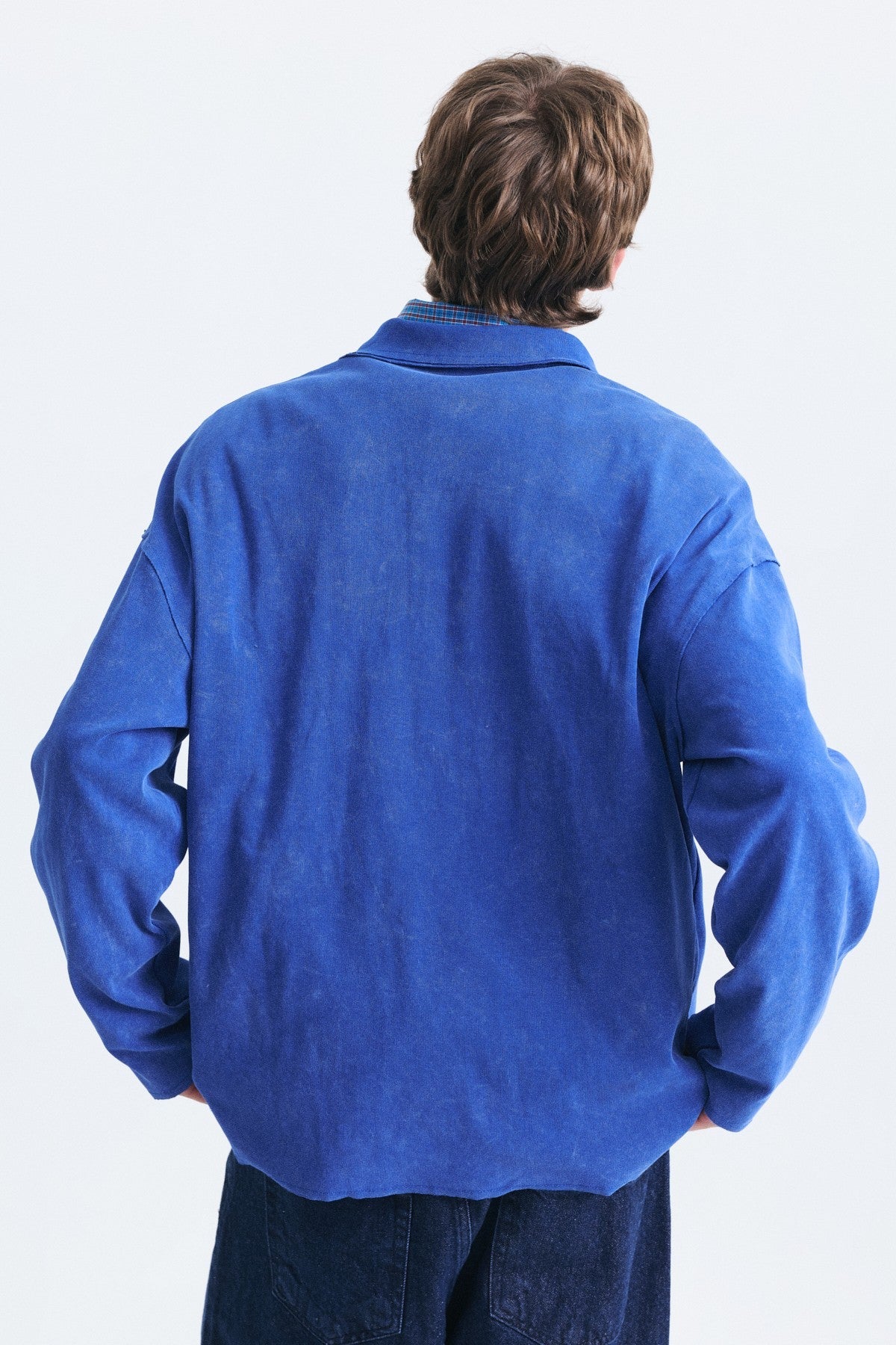 Relax Fit Polo Yaka Sweatshirt