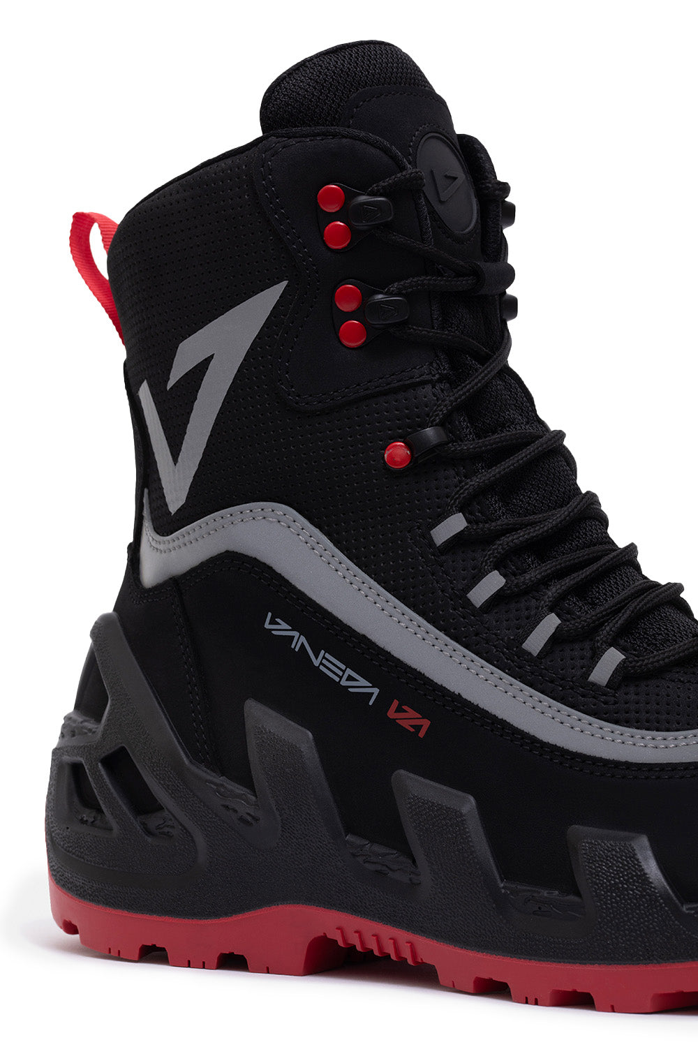 998 V Clutch Pro Next Nubuk Erkek Bot Siyah/Kırmızı - 5