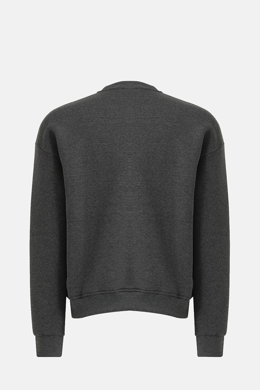 Vaneda-Bisiklet Yaka Oversized Fit Next Unisex Sweatshirt Antrasit-2-Milagron.com