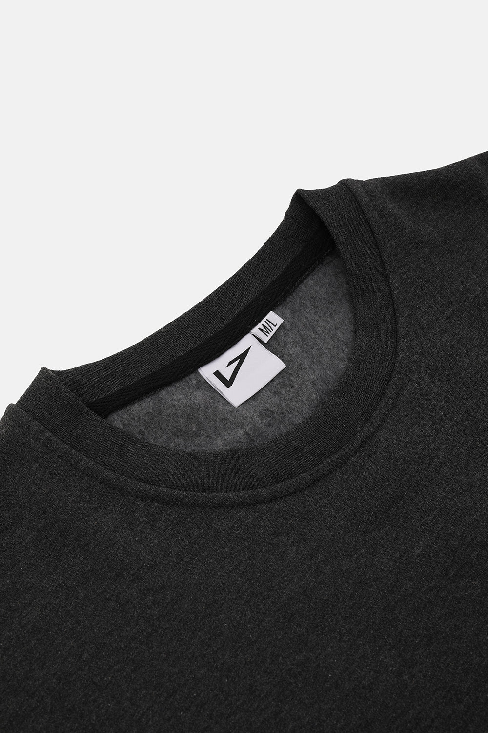 Vaneda-Bisiklet Yaka Oversized Fit Next Unisex Sweatshirt Antrasit-3-Milagron.com