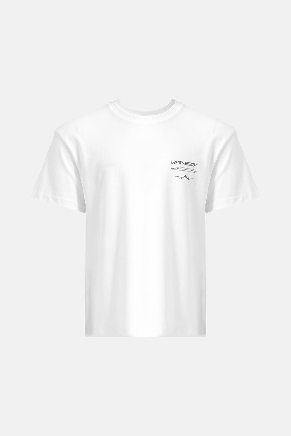 Vaneda-Oversized Fit Next Unisex Tshirt Beyaz-1-Milagron.com