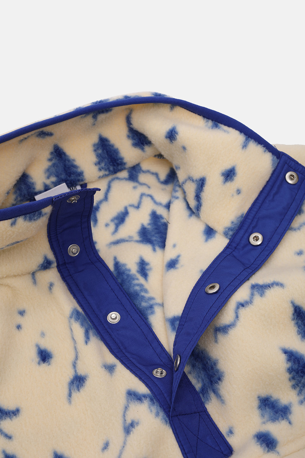 Vaneda-Regular Fit Next Unisex Polar Desenli Mavi-3-Milagron.com