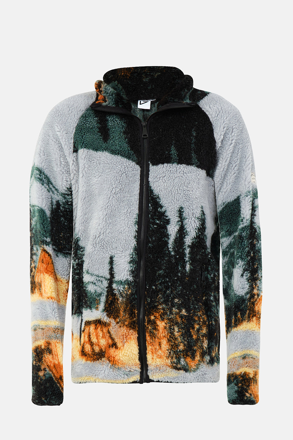 Vaneda-Tam Fermuarlı Sherpa Next Polar Desenli-1-Milagron.com