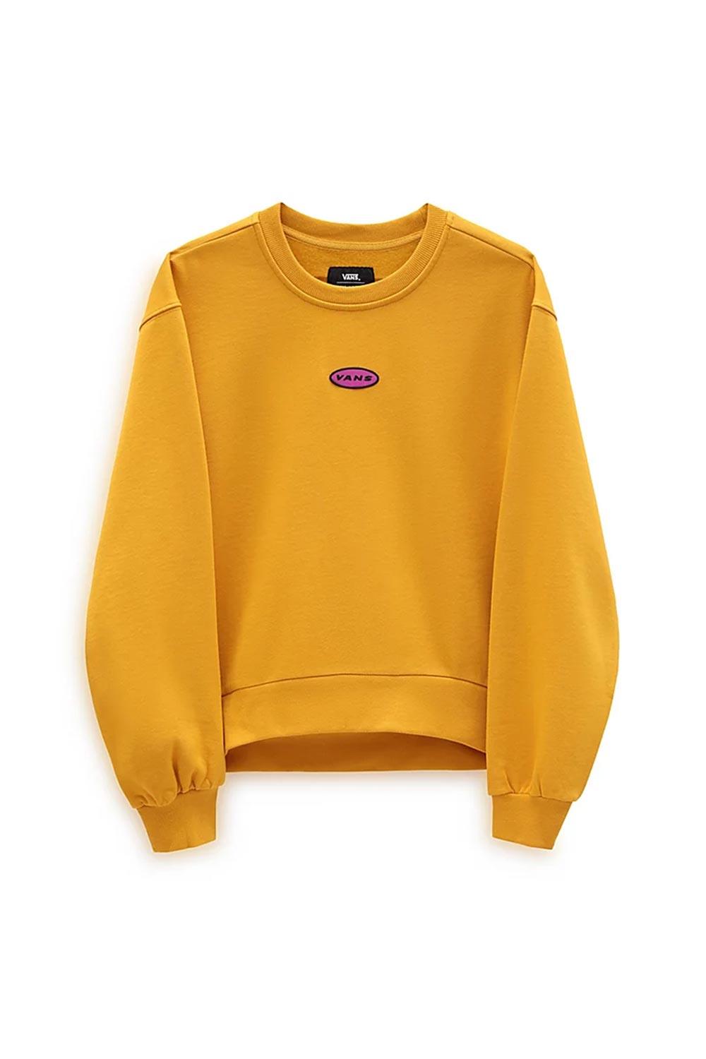 Vans-Curren x Knost Crew Fleece Golden Yellow-Sweatshirts & Hoodies-1-Milagron.com