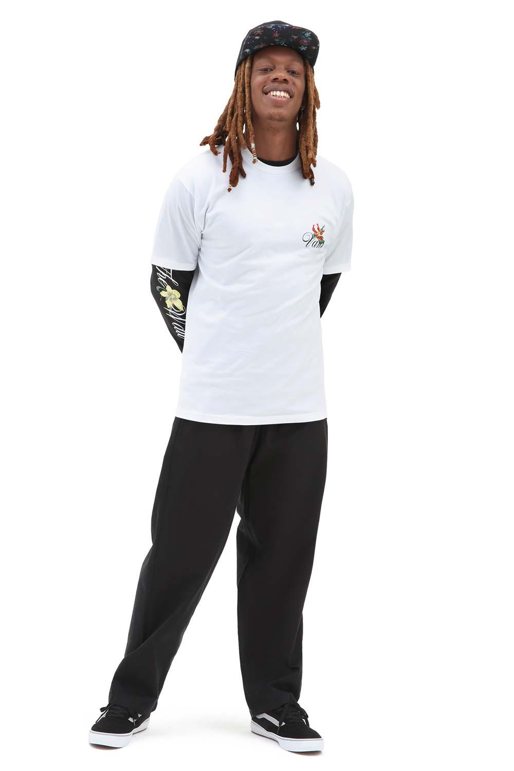 Vans-Fatal Floral SS Tee White-T-Shirts-6-Milagron.com