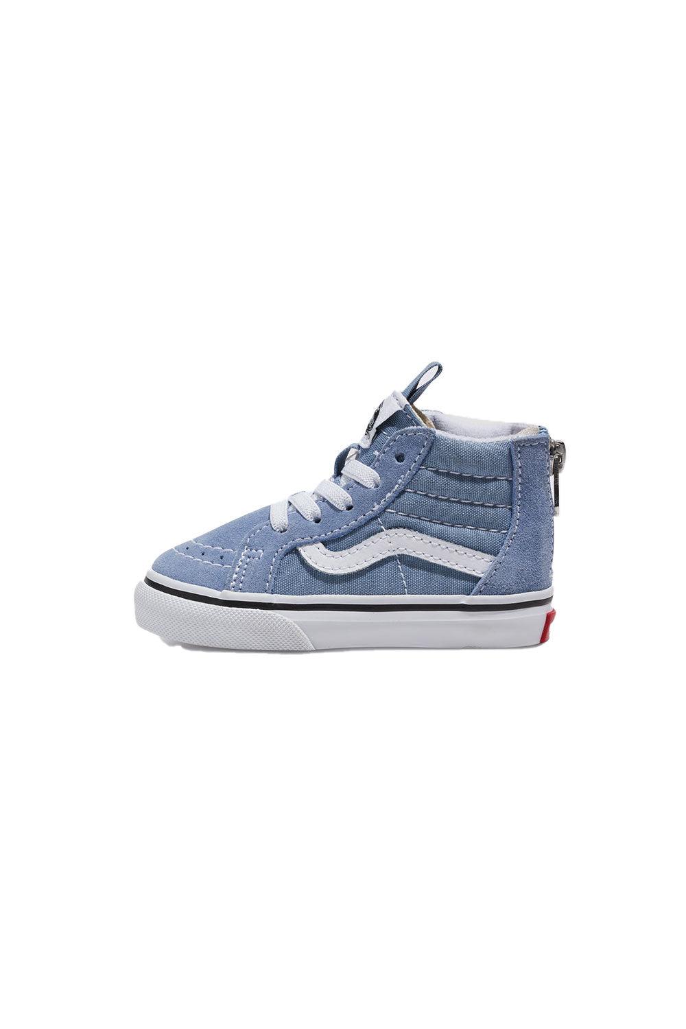 Vans-Kids TD SK8-Hi Zip Dusty Blue-Sneakers-2-Milagron.com