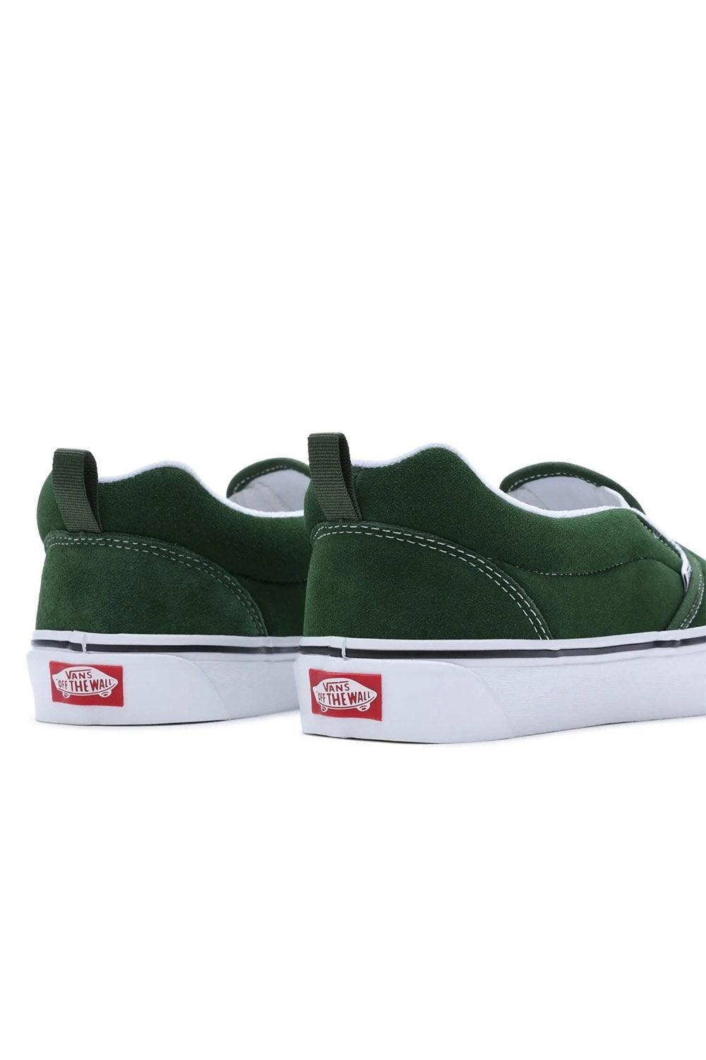 Vans-Knu Slip Green / True White-Sneakers-3-Milagron.com