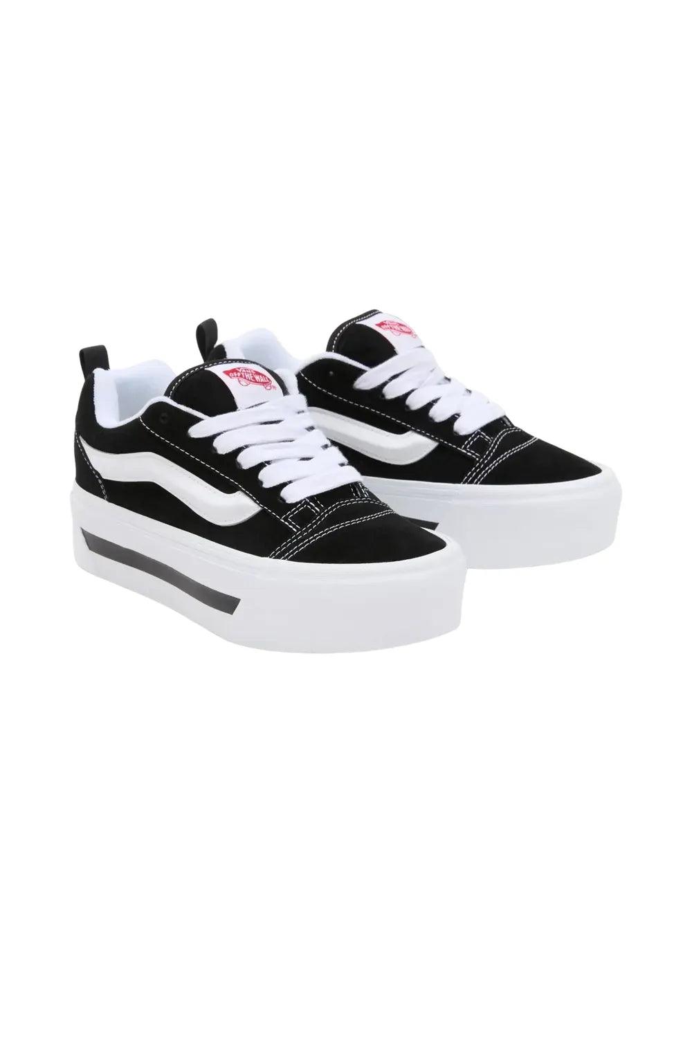 Vans-Knu Stack Black / White-Sneakers-3-Milagron.com