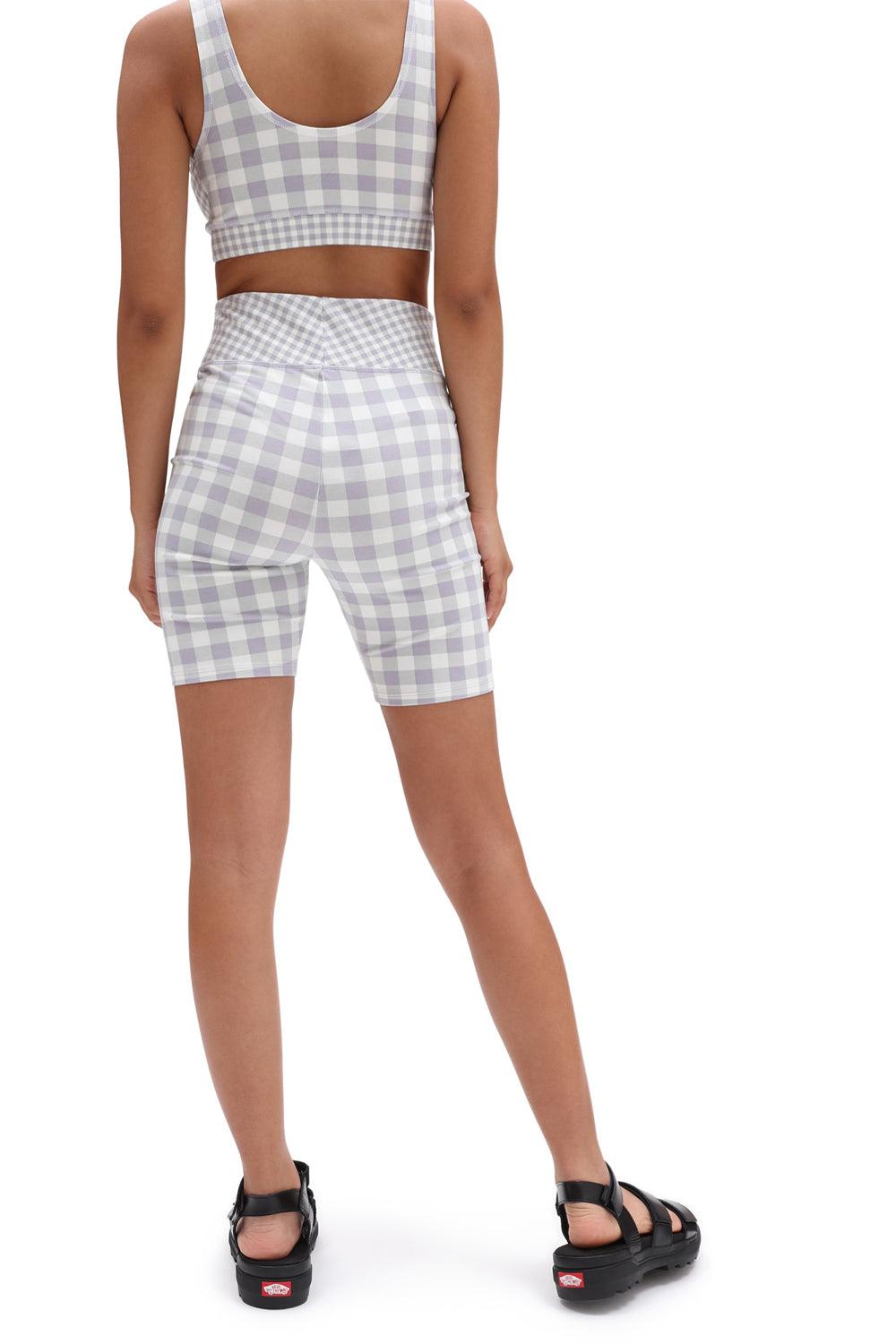 Vans-Mixed Up Gingham Legging Short Languid Lavender-Şort-3-Milagron.com