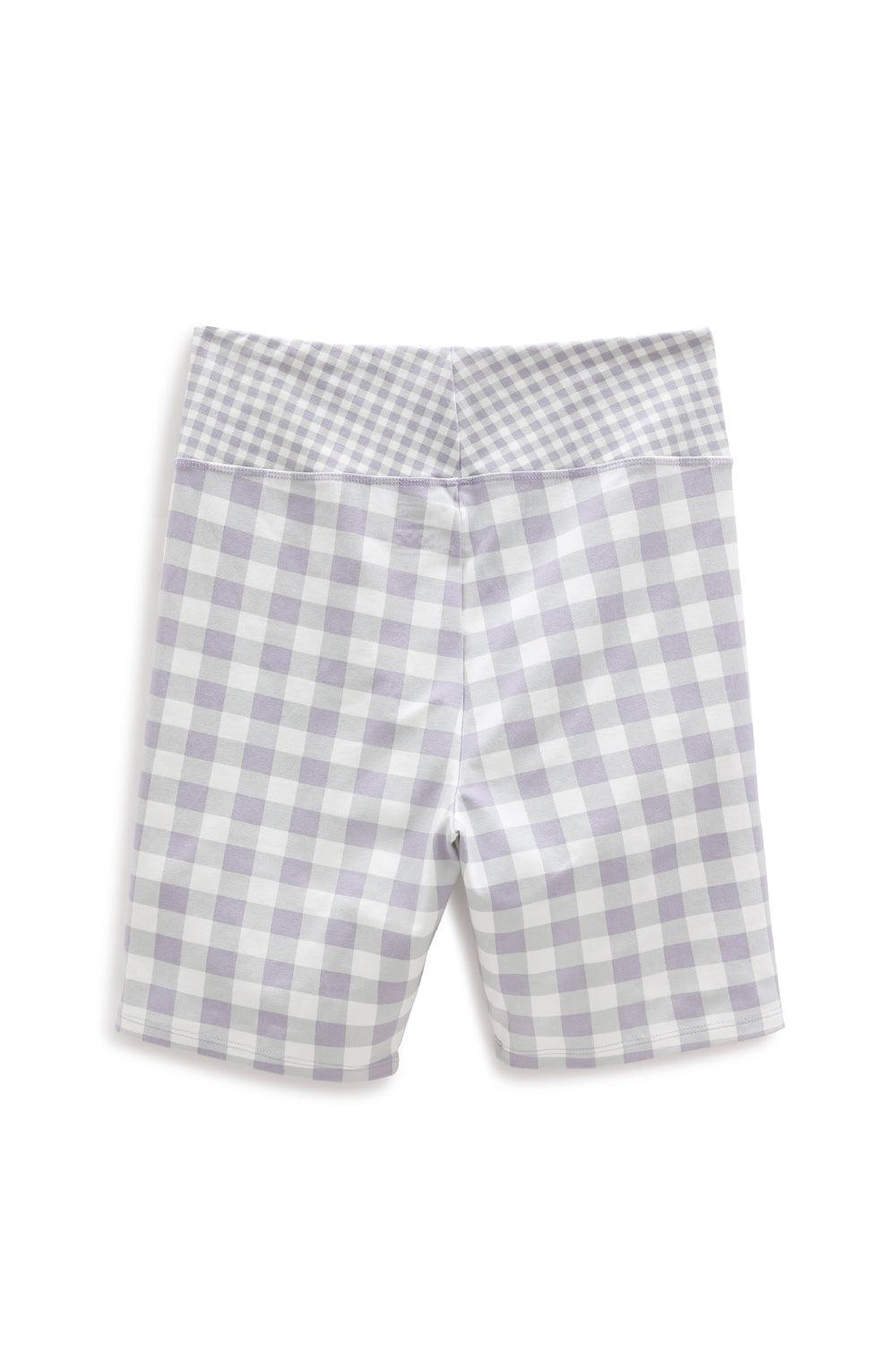 Vans-Mixed Up Gingham Legging Short Languid Lavender-Şort-6-Milagron.com