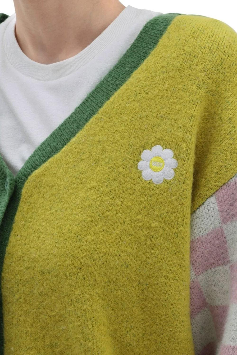 Vans-Oversized Floral Cardigan-Kazak & Triko-3-Milagron.com