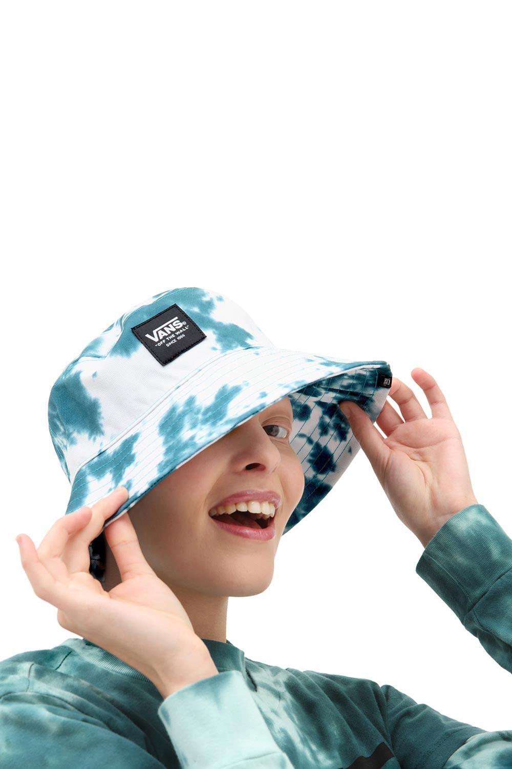 Vans-Step Up Bucket Hat Deep Teal/Marshmallow-Bucket Hat-1-Milagron.com