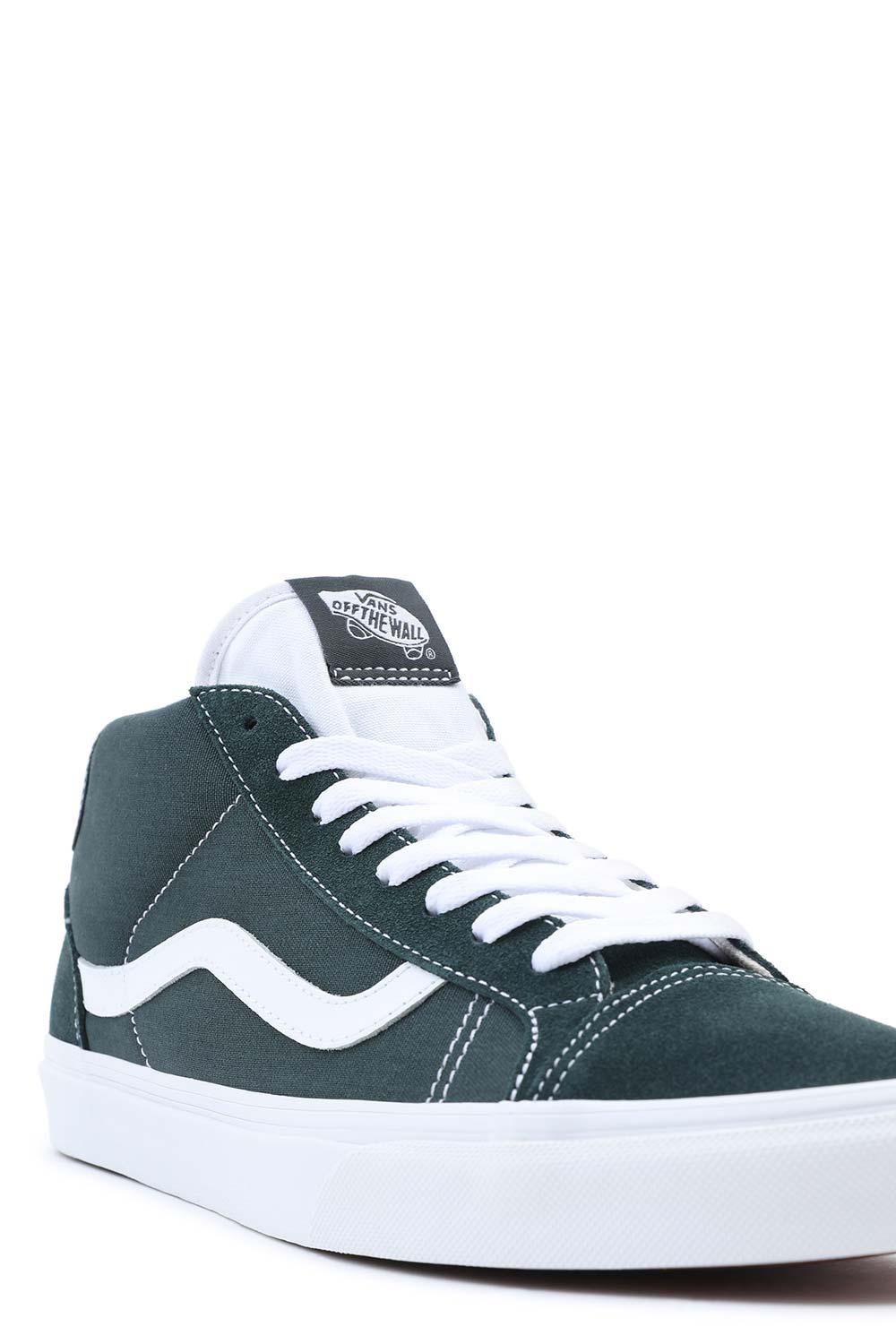 Vans-UA Mid Skool 37 Darkest Spruce/White-Sneakers-5-Milagron.com
