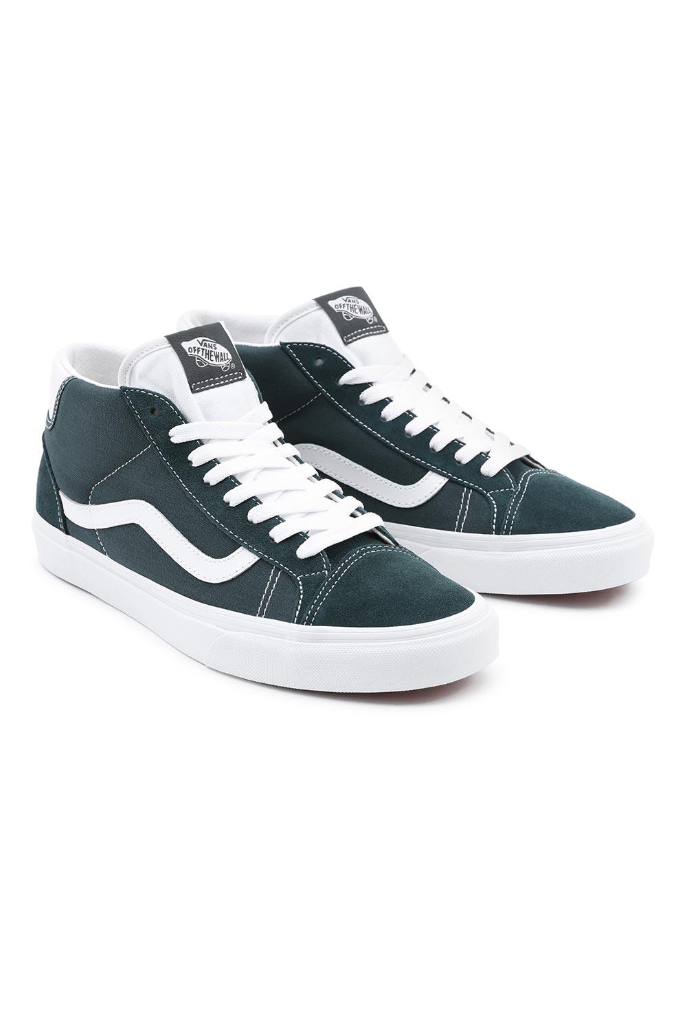 Vans-UA Mid Skool 37 Darkest Spruce/White-Sneakers-7-Milagron.com