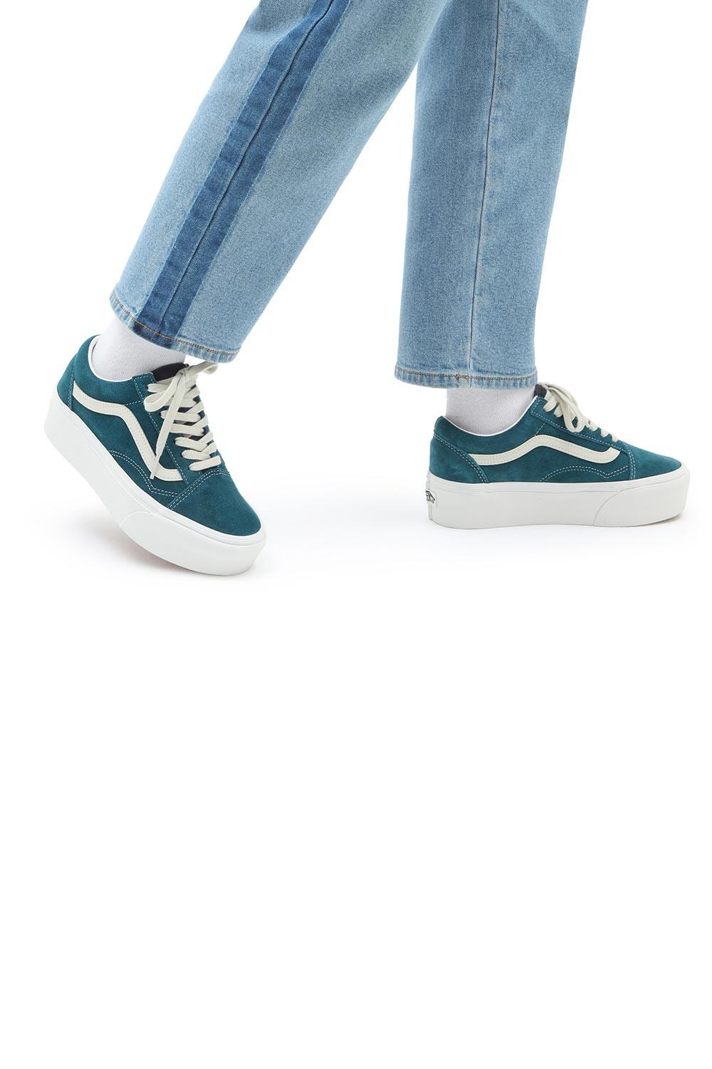 Vans-UA Old Skool Stackform Deep Teal-Sneakers-2-Milagron.com