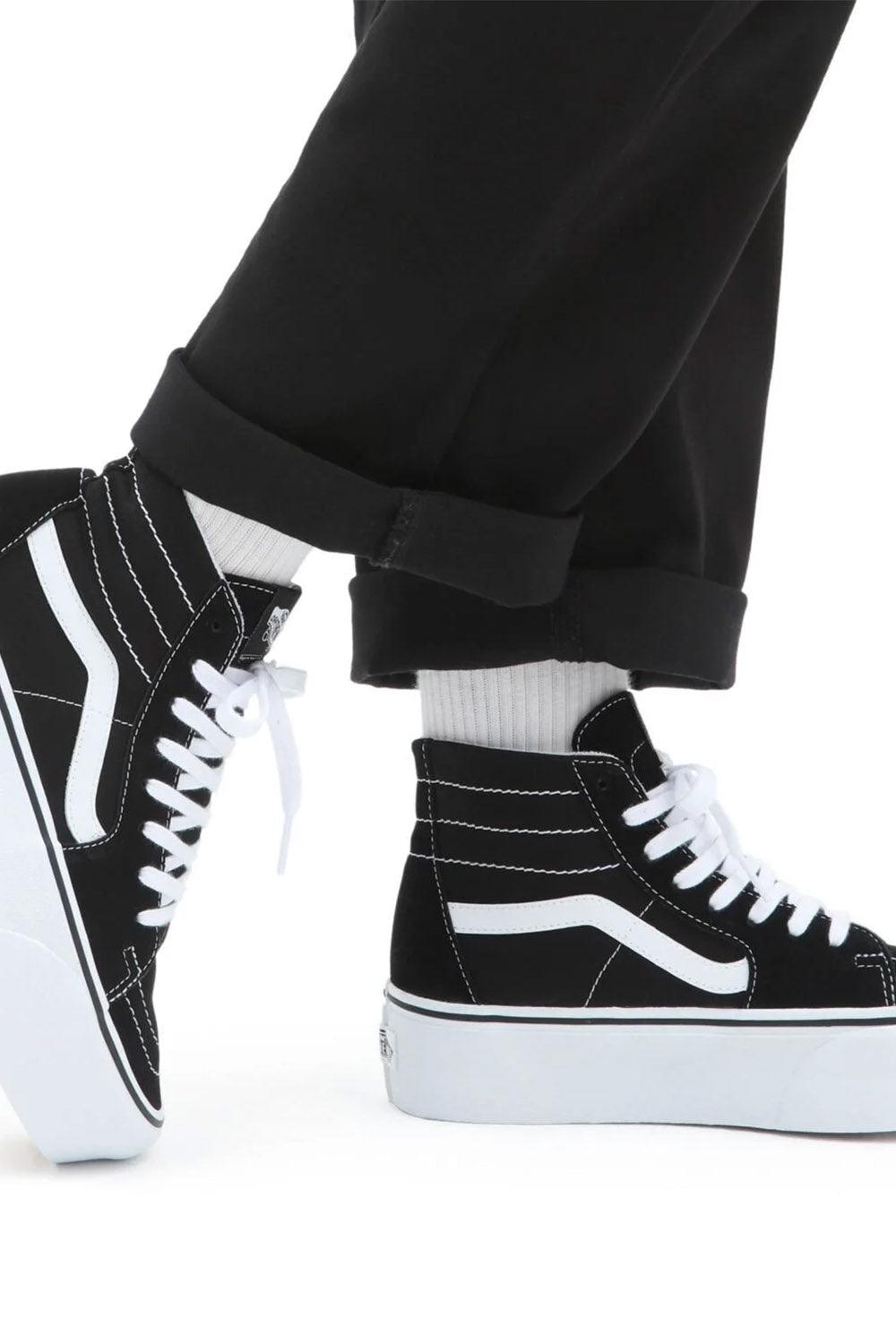 Vans-UA SK8-Hi Tapered Stackform BLACK/TRUE WHITE-Sneakers-2-Milagron.com