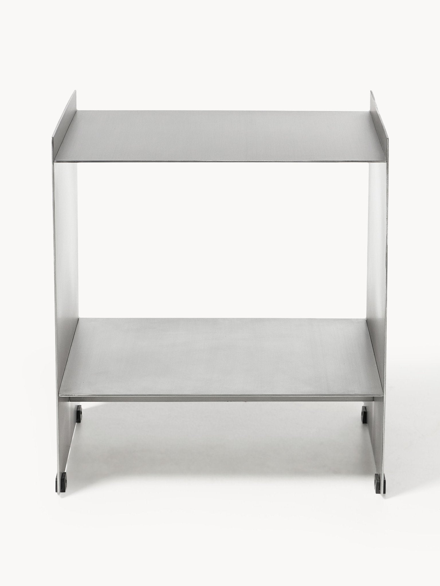 Aiden Metal Komodin, Modern Minimalist Fırçalanmış Çelik