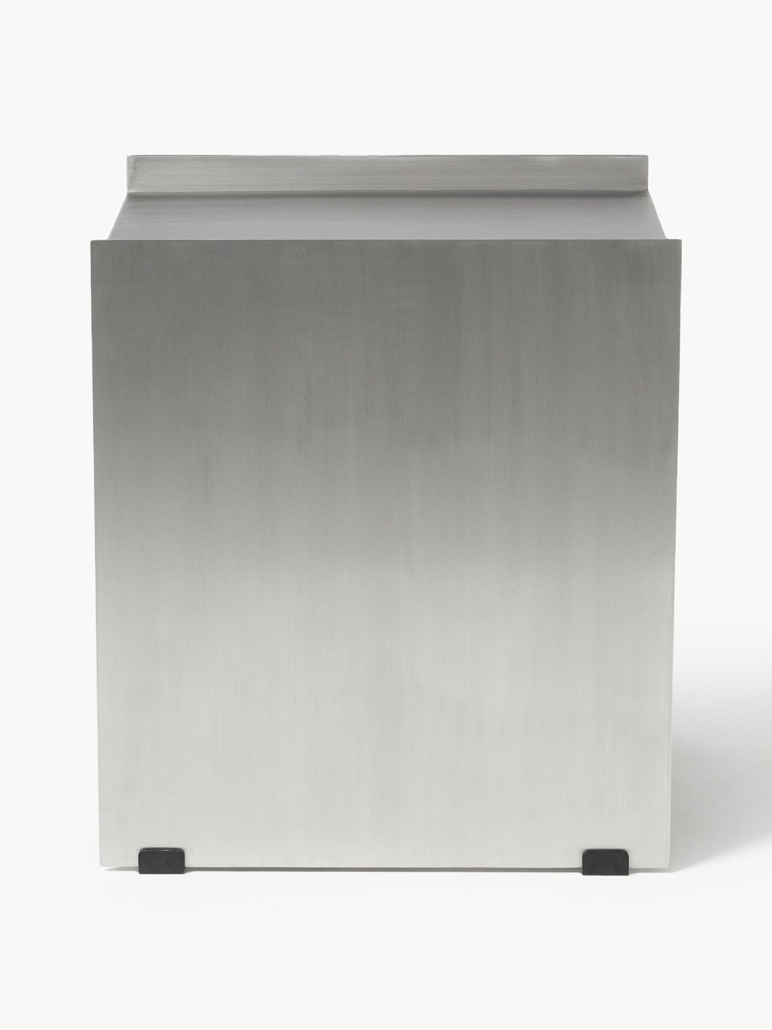 Aiden Metal Komodin, Modern Minimalist Fırçalanmış Çelik
