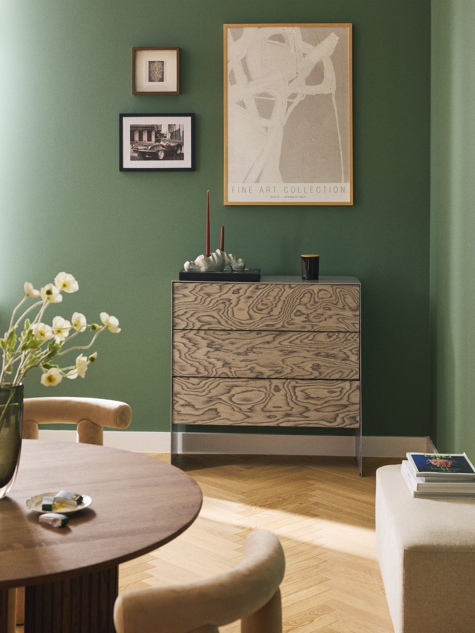Ako Ahşap Ve Metal Dressoir Minimalist Lüks Konsol