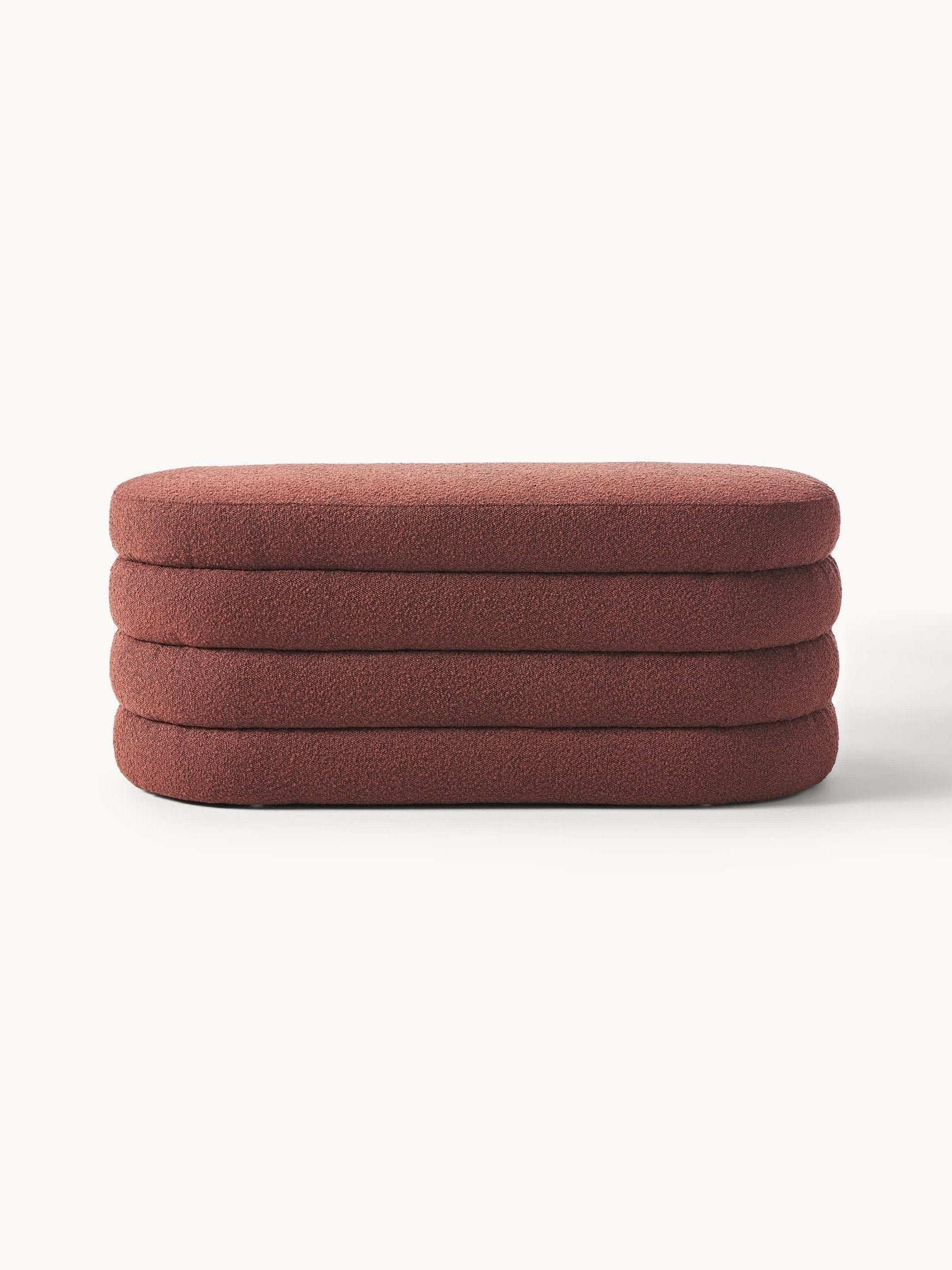 Alto Bouclé Döşemeli Bank - Lüks Makaron Tasarım