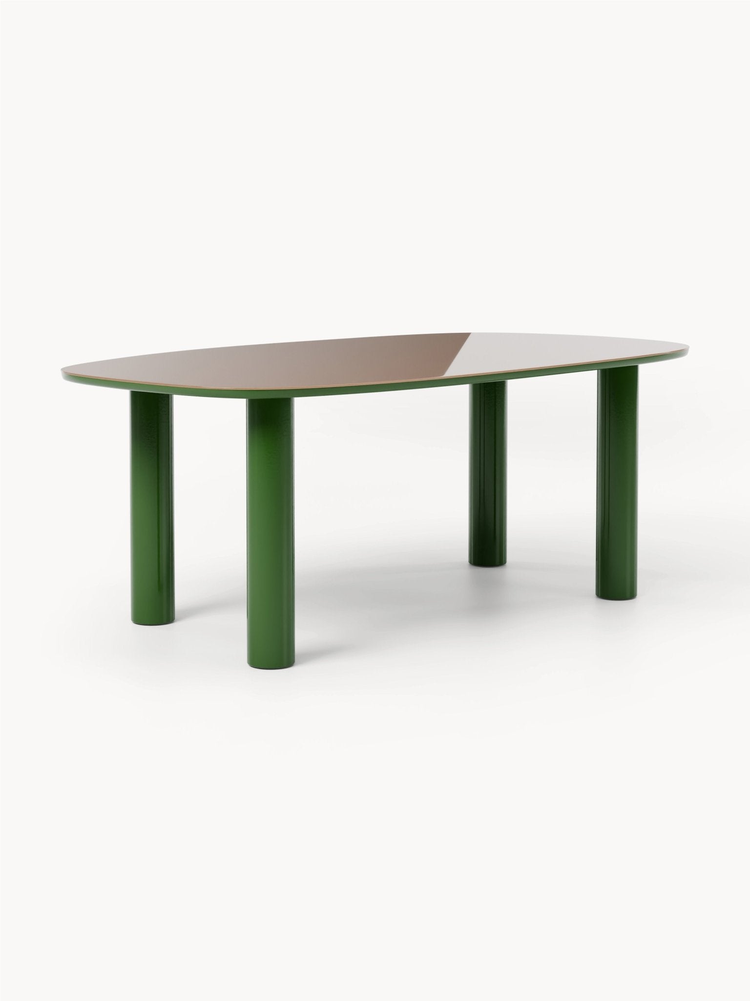 Beni Organik Yemek Masası Cam Üst Tablalı 200X110 Cm
