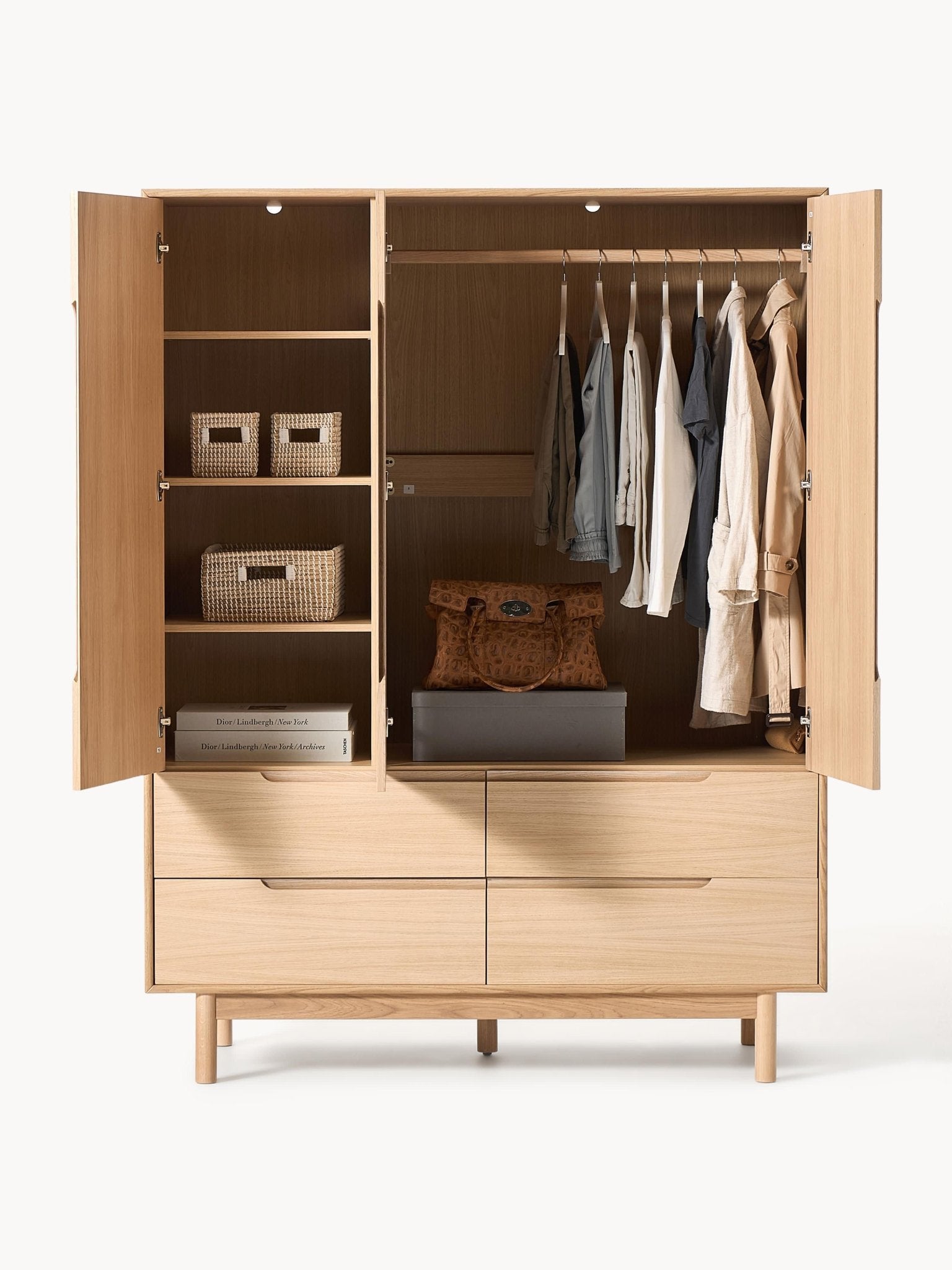Cassy Retro Ahşap Gardırop
