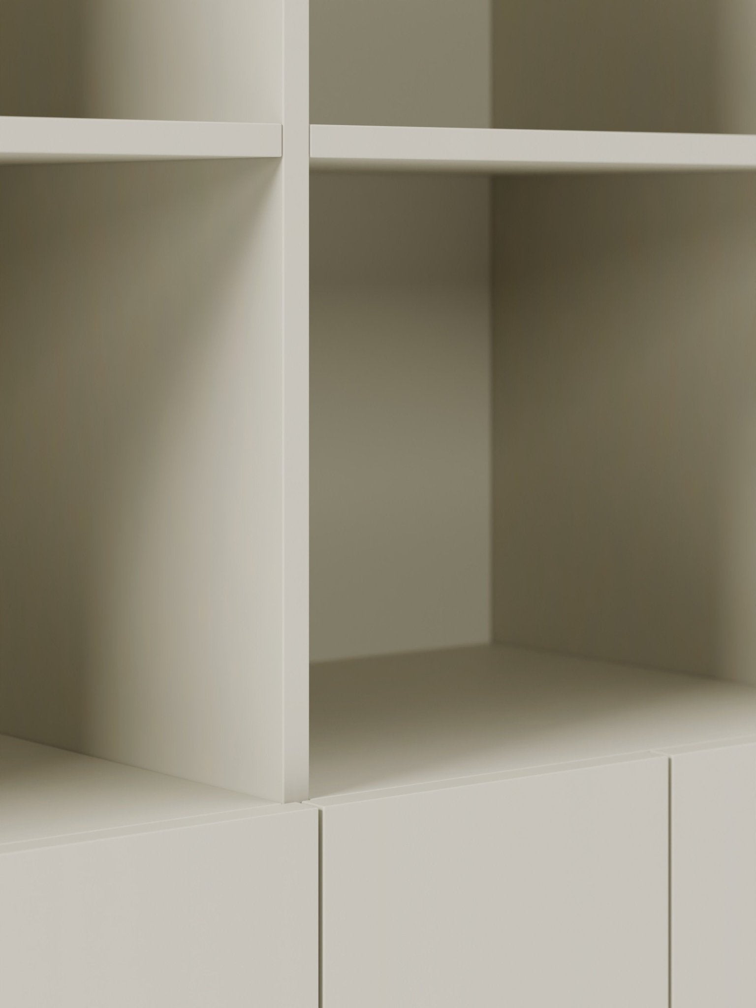 Dado Büyük Ahşap Highboard, Modern Geometrik Tasarım Ve Orijinal Ayaklar