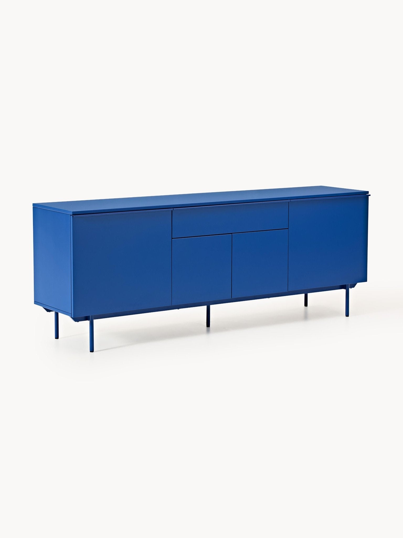 Elona Modern Dressoir Mat Kraliyet Mavisi