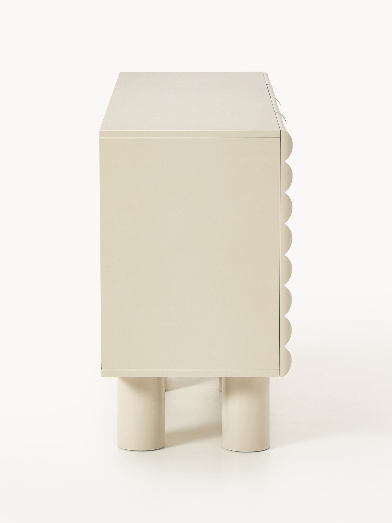 Fana Konsol 150 Cm Modern Tasarım Bej Mdf