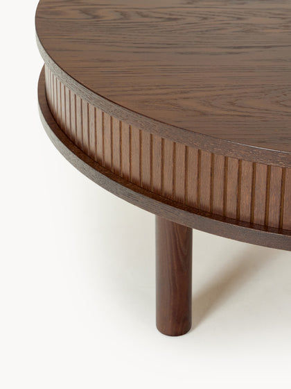 Kalari Fluted Ön Panelli Kanepe Masası 80 Cm