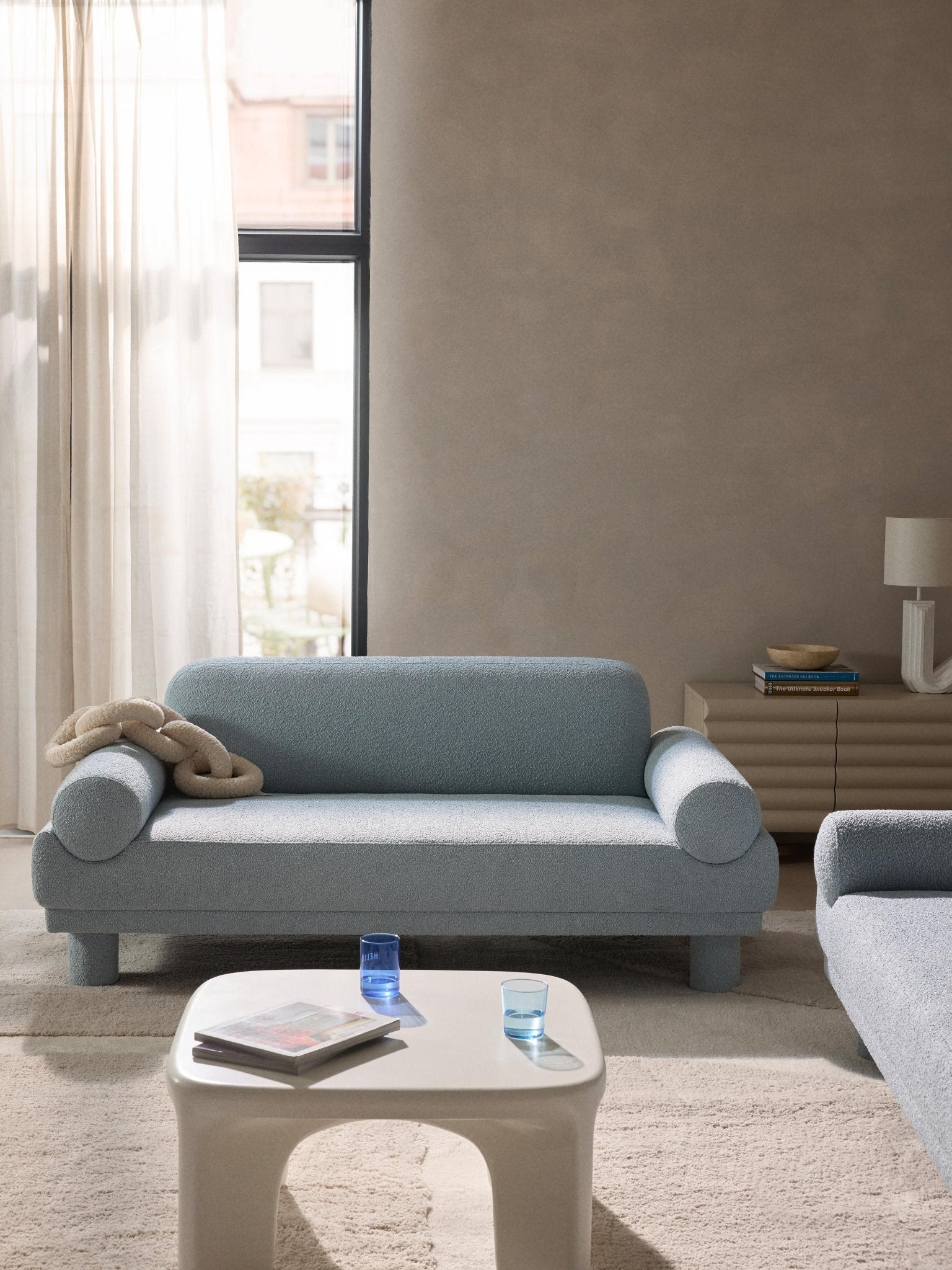 Lilo 2 Kişilik Modern Bouclé Kanepe Yumuşak Dokulu