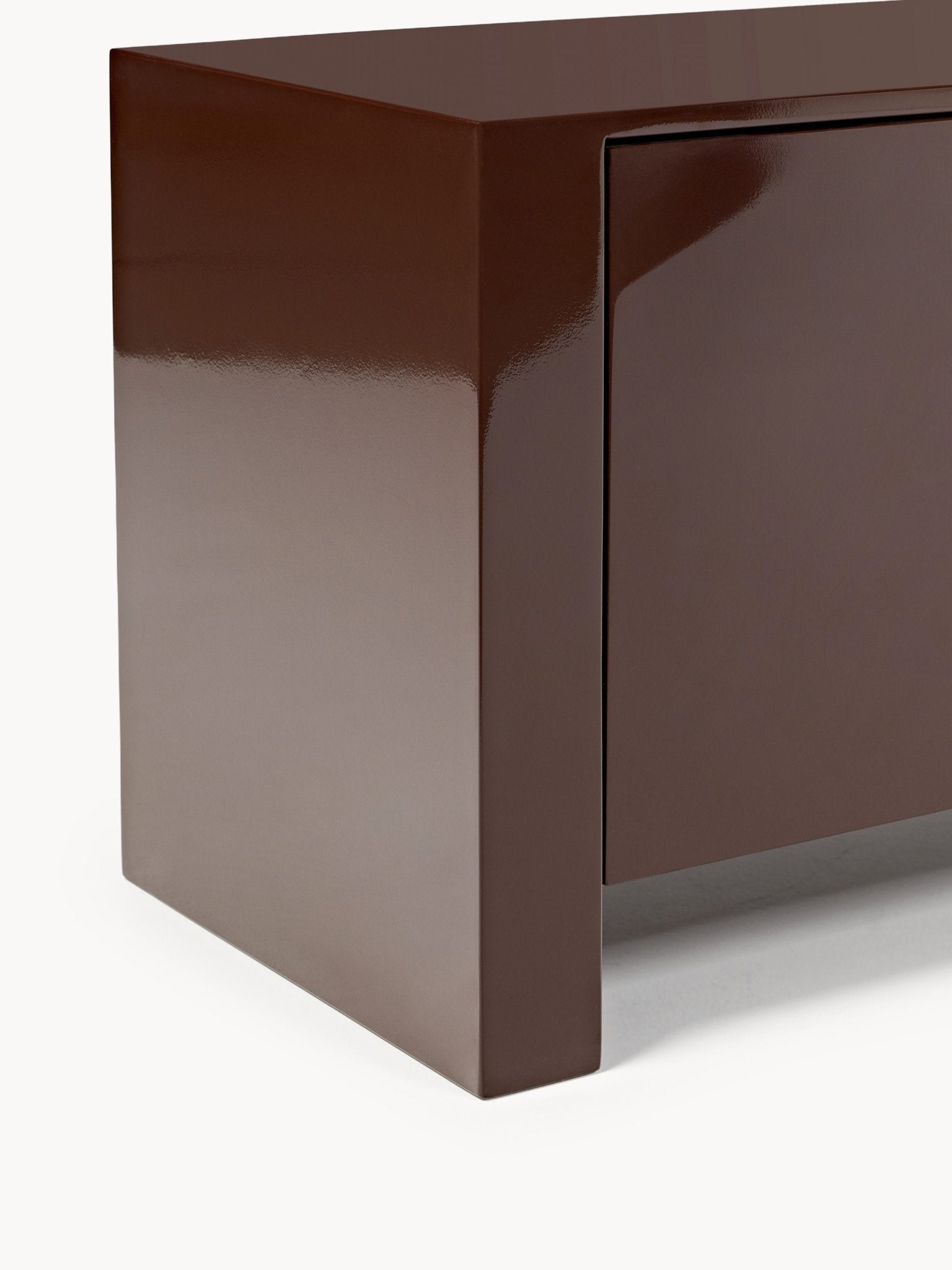 Liv Minimalist Tv Ünitesi - Şık Parlak Koyu Kahverengi 170 Cm Ile Modern Yaşam Alanları