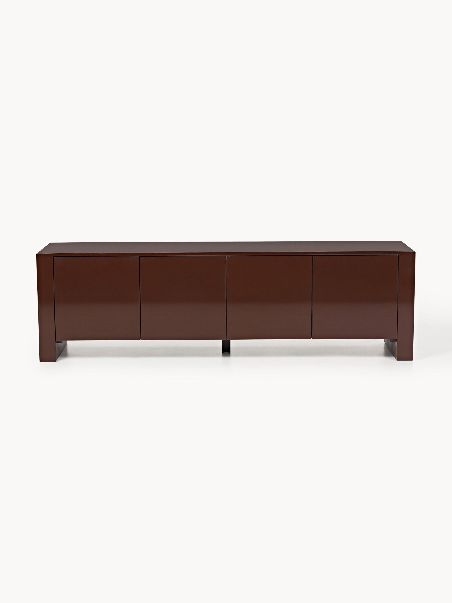 Liv Minimalist Tv Ünitesi - Şık Parlak Koyu Kahverengi 170 Cm Ile Modern Yaşam Alanları