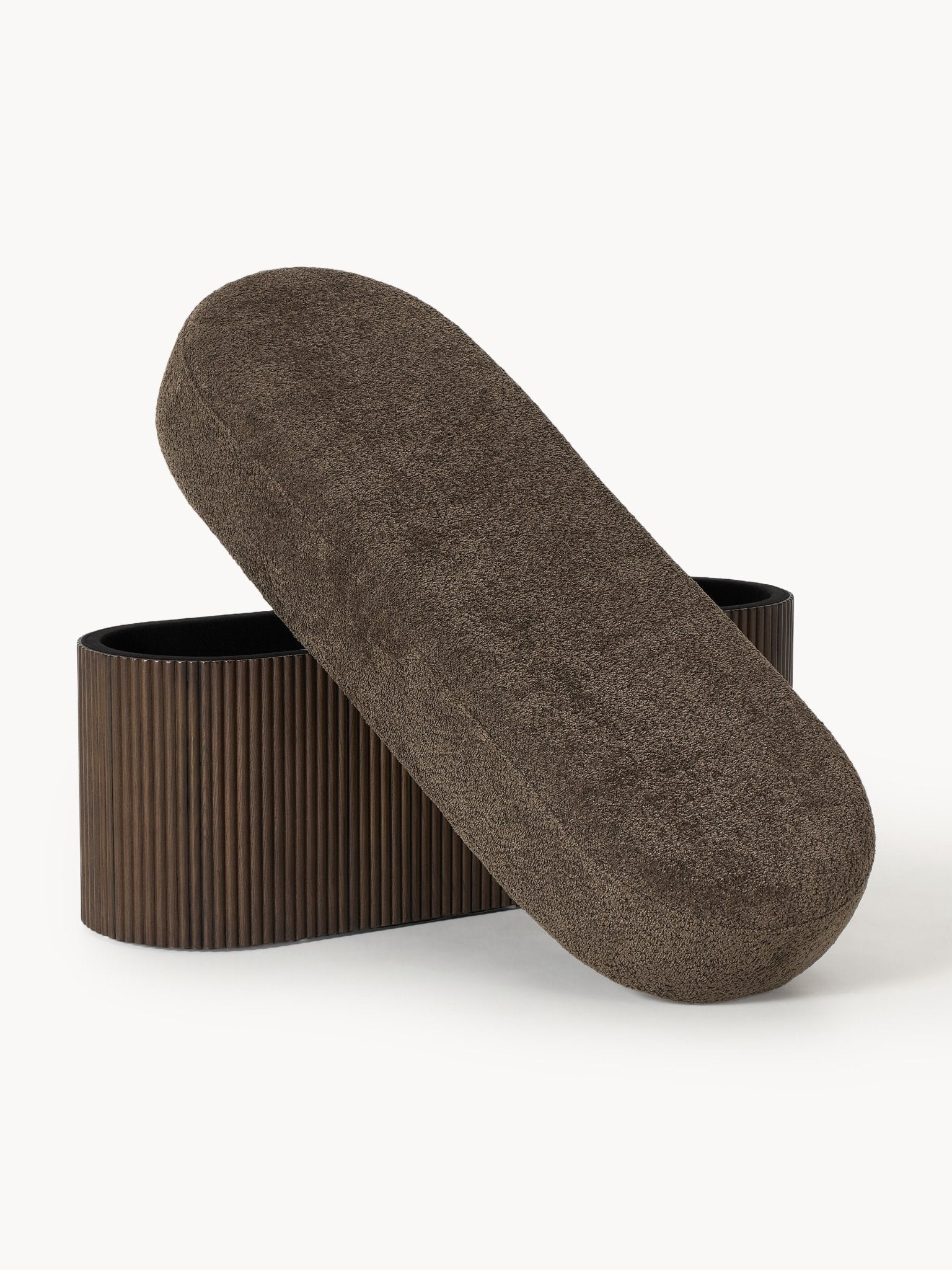 Nala Depolama Alanlı Modern Kumaş Kaplı Bench